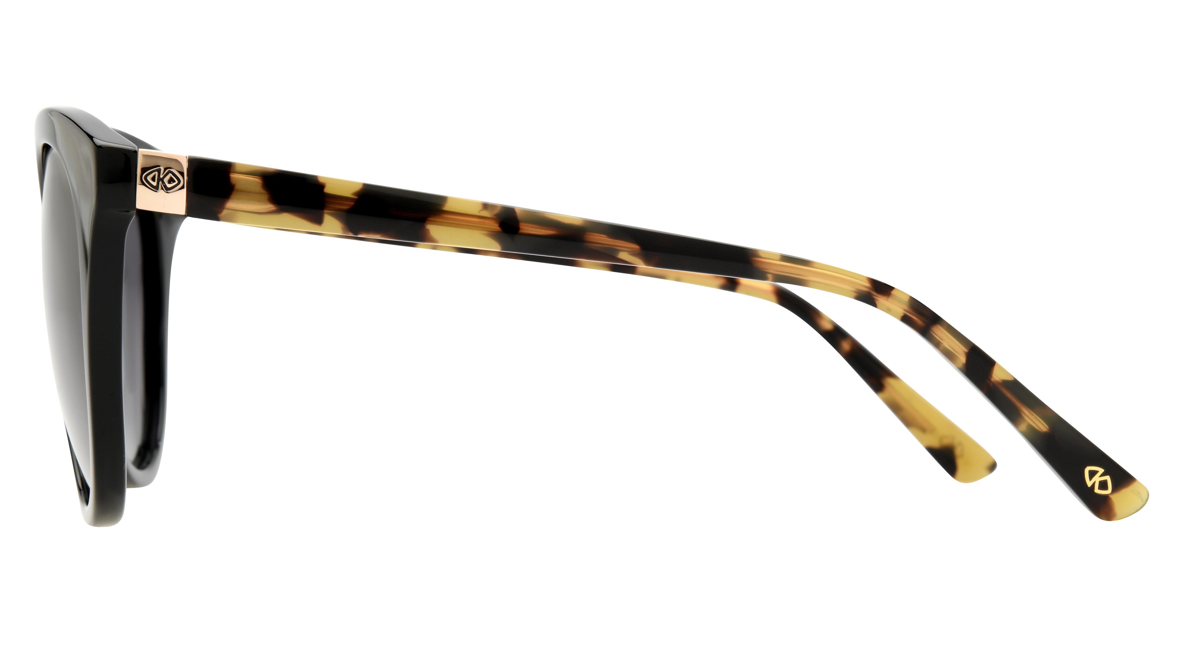 Lunettes de soleil Signature Krys Femme Noir Papillon Ske2538-E Gauche