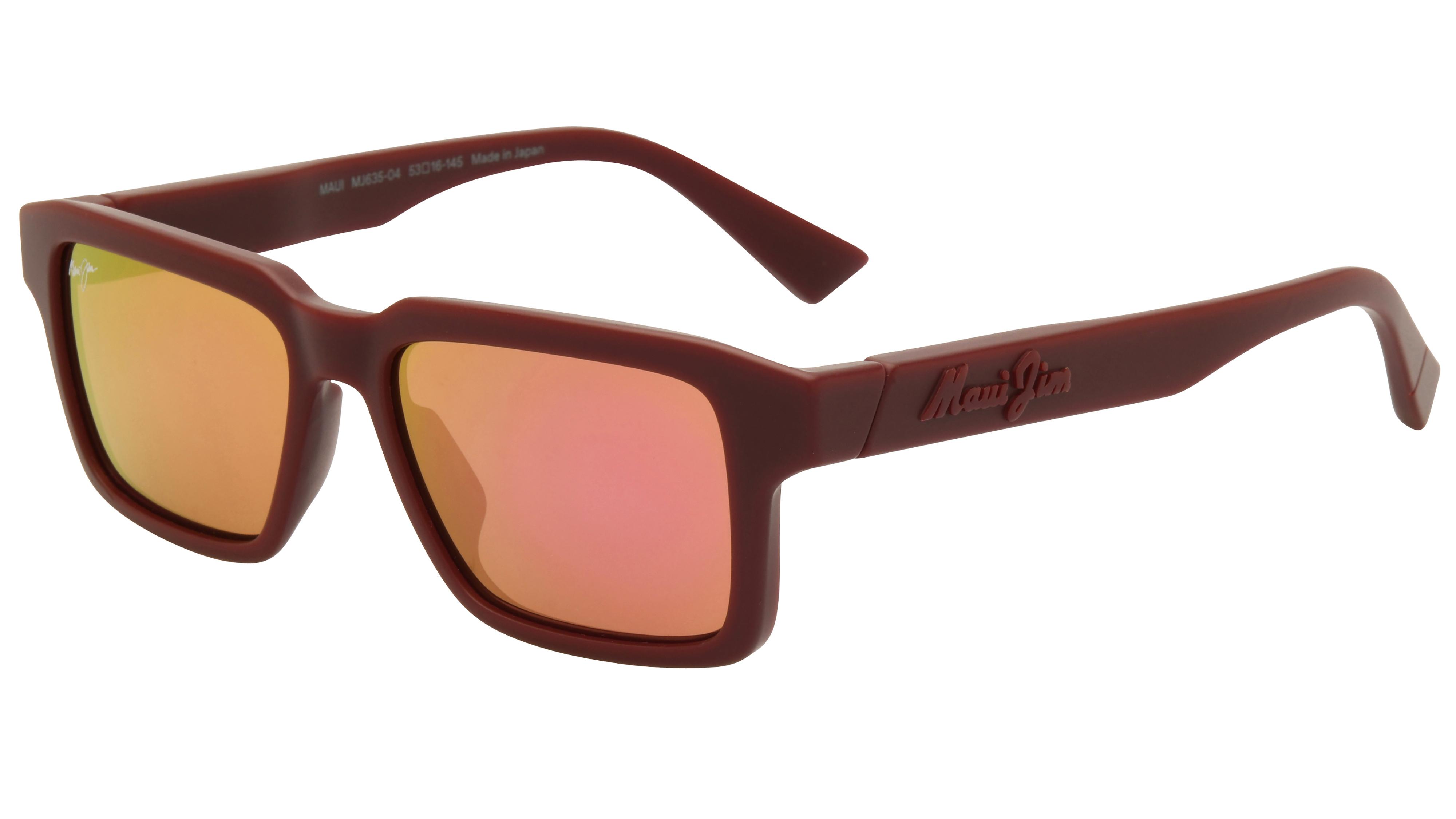 Lunettes de soleil  Mixte Rouge Rectangle mj0635s Trois-Quart