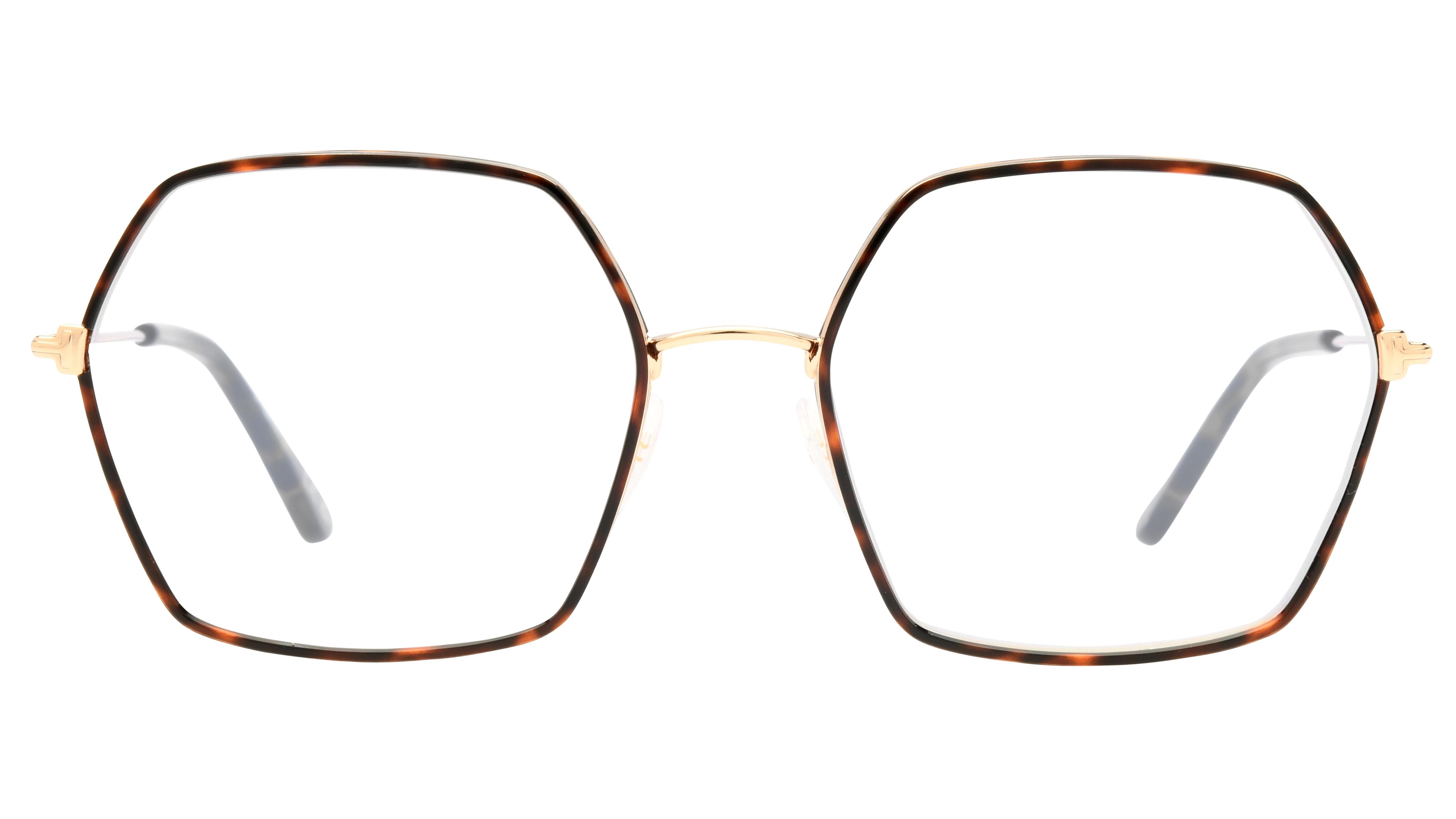 Lunettes de vue Tom Ford Femme Marron Carré Tf5615-B Face