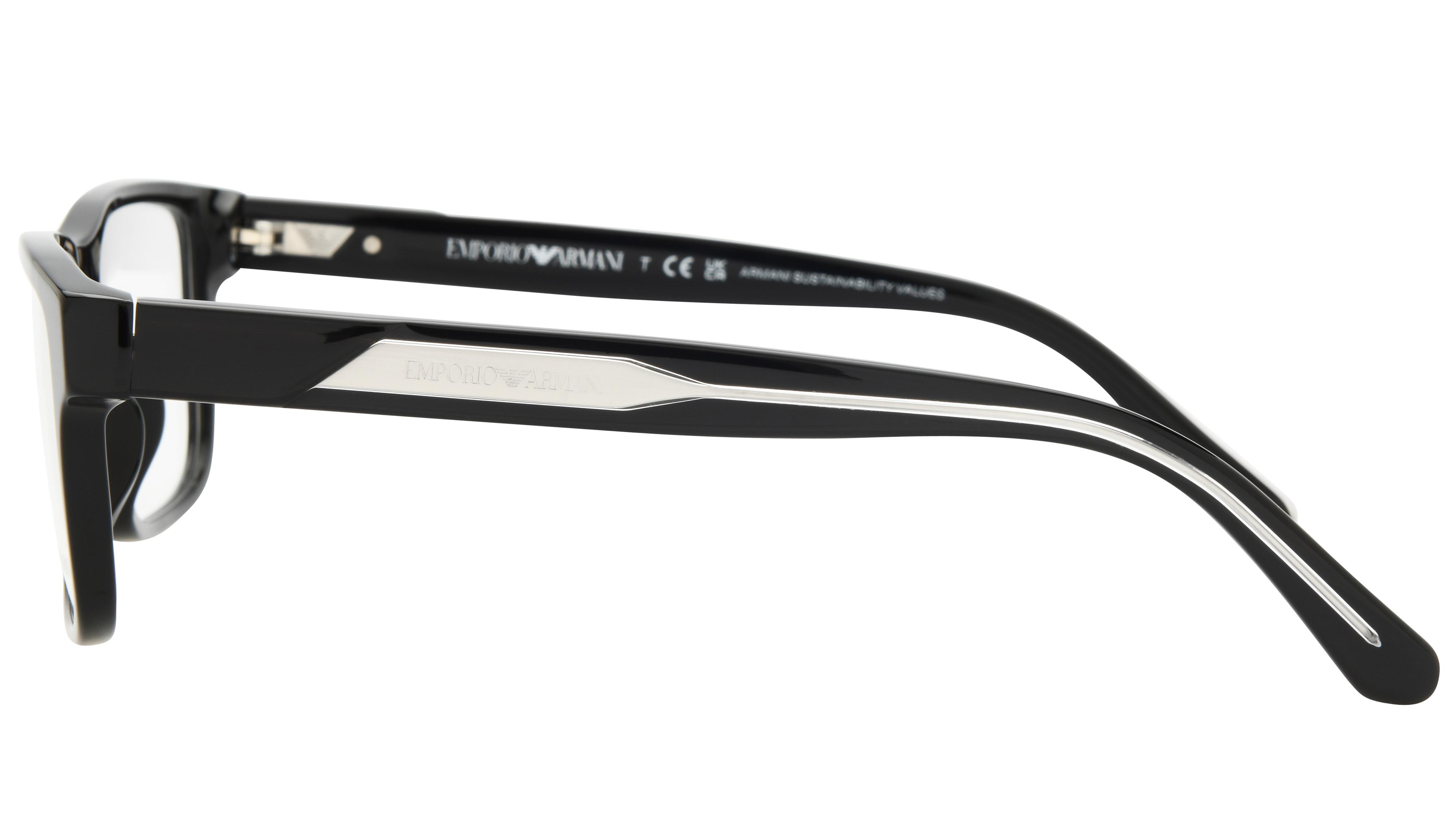 Lunettes de vue Emporio Armani Homme Noir Rectangle ea3265u Gauche