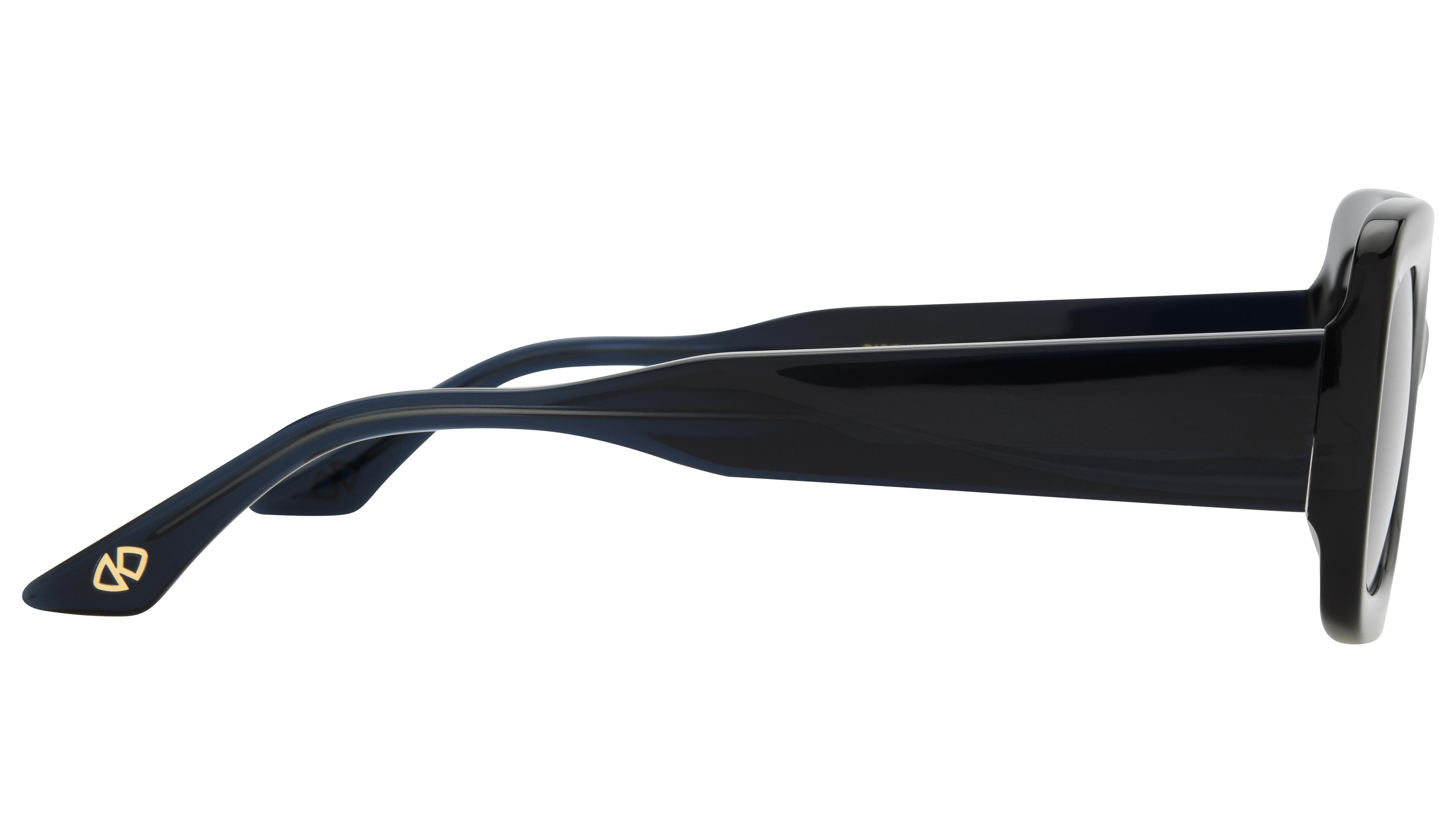 Lunettes de soleil Signature Krys Femme Bleu Rectangle radieuse Droite