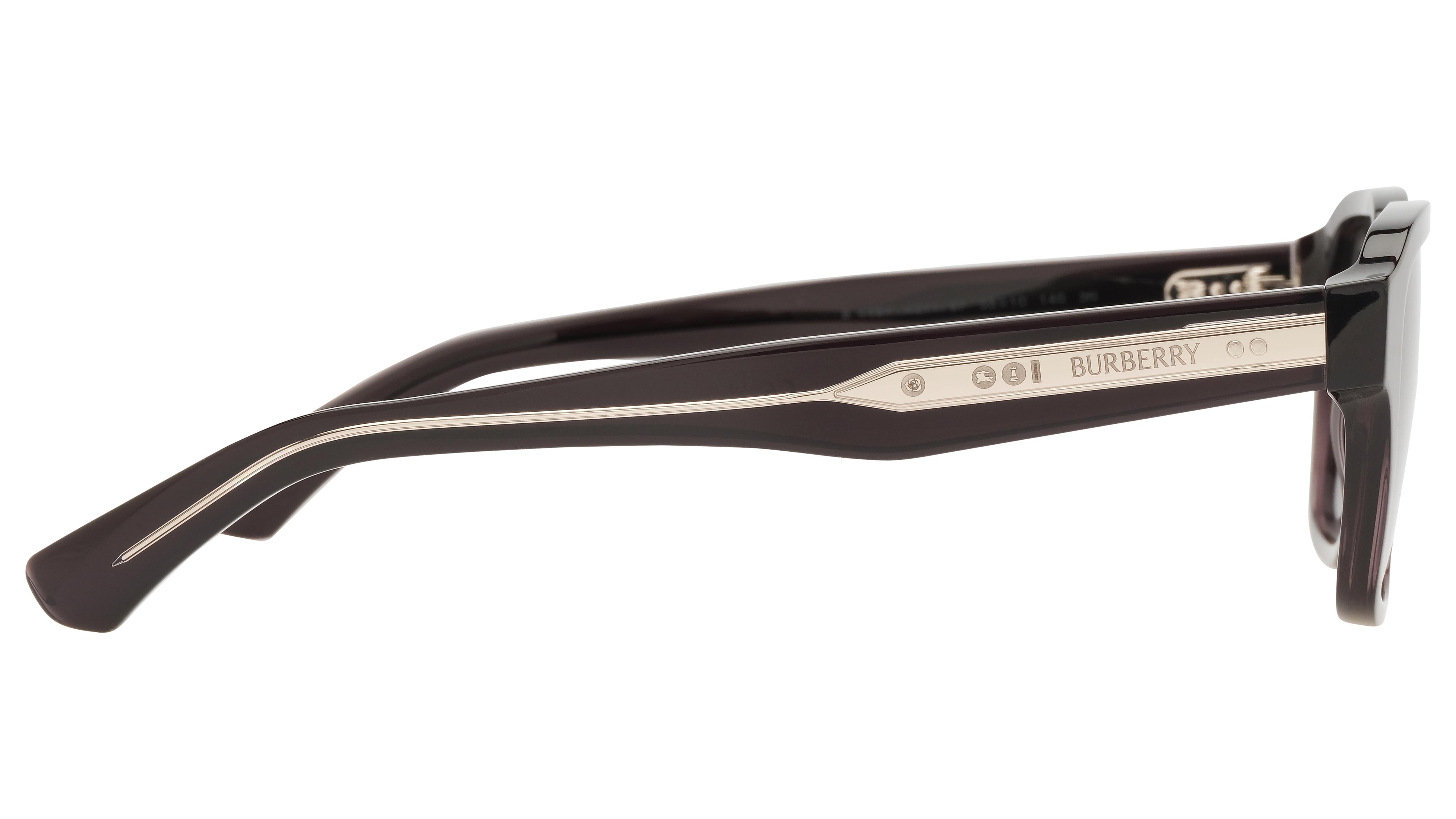 Lunettes de soleil Burberry Homme Gris Carré be4484 Droite