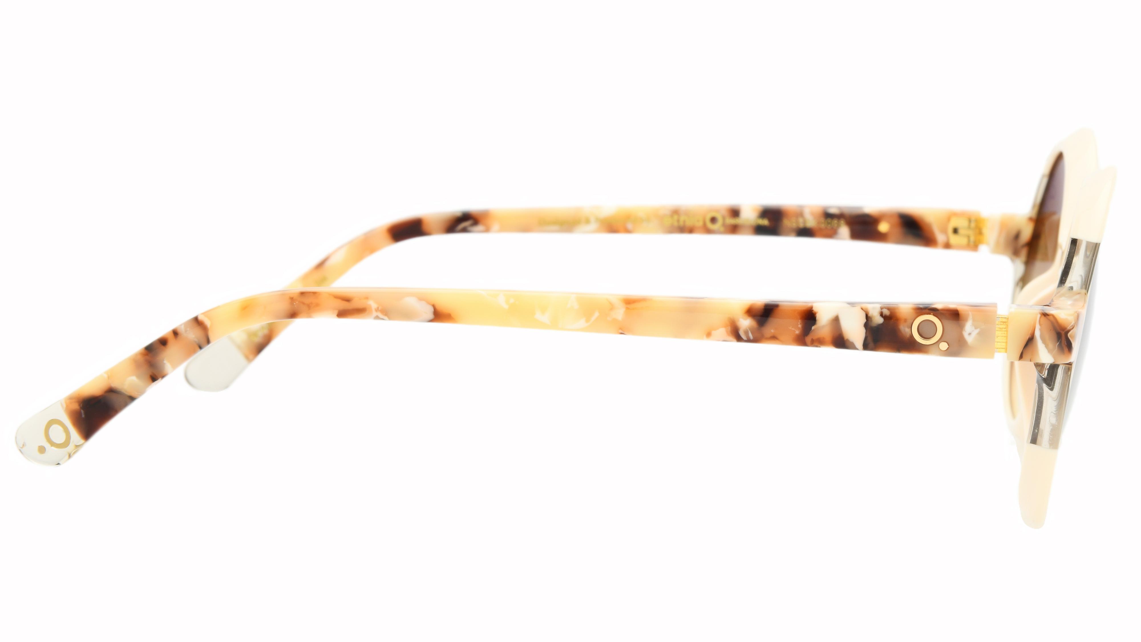 Lunettes de soleil Etnia Barcelona Femme Blanc Ronde Sagres Droite