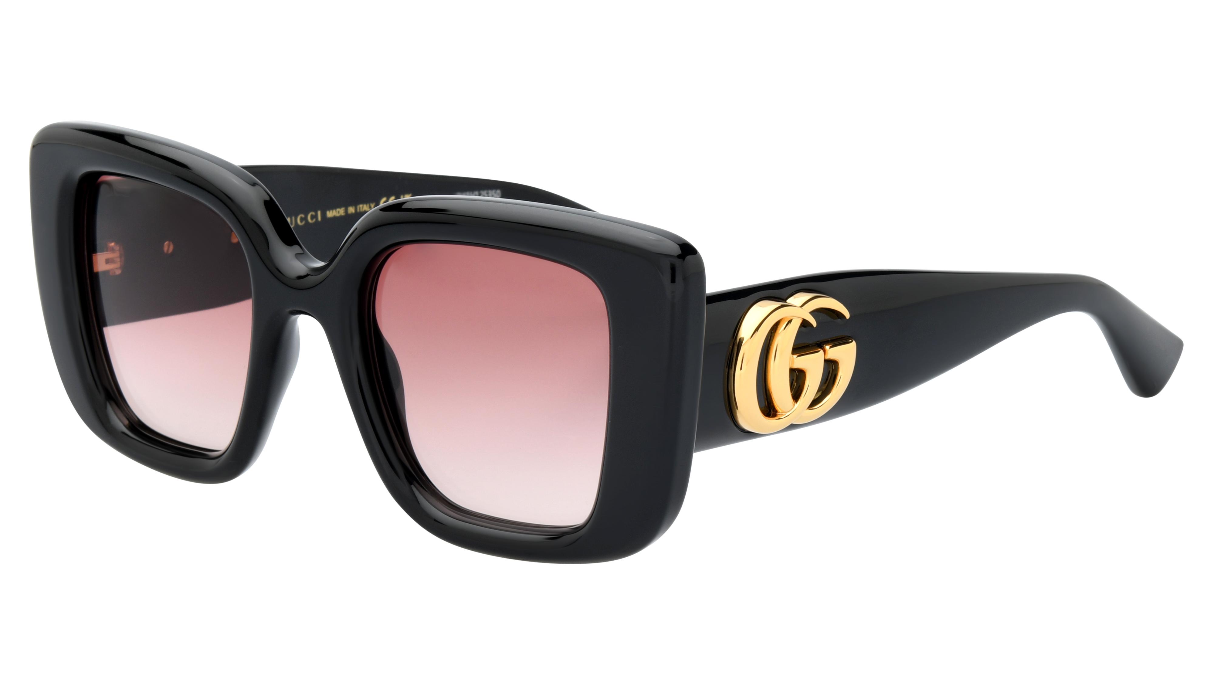Lunettes de soleil Gucci Femme Noir Papillon Gg1975 Trois-Quart