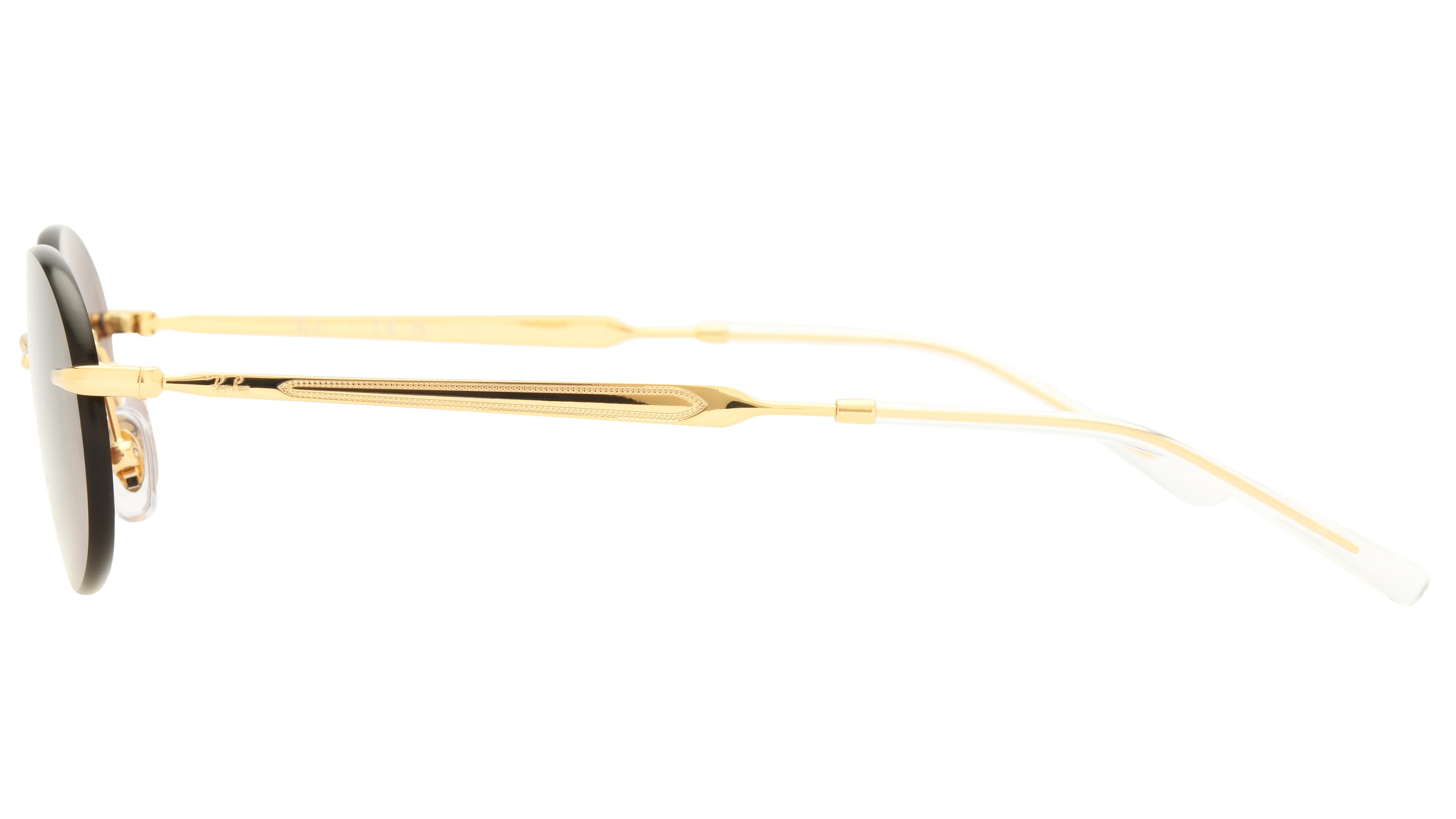 Lunettes de soleil Ray-Ban Mixte Or Ovale RB3767 Gauche