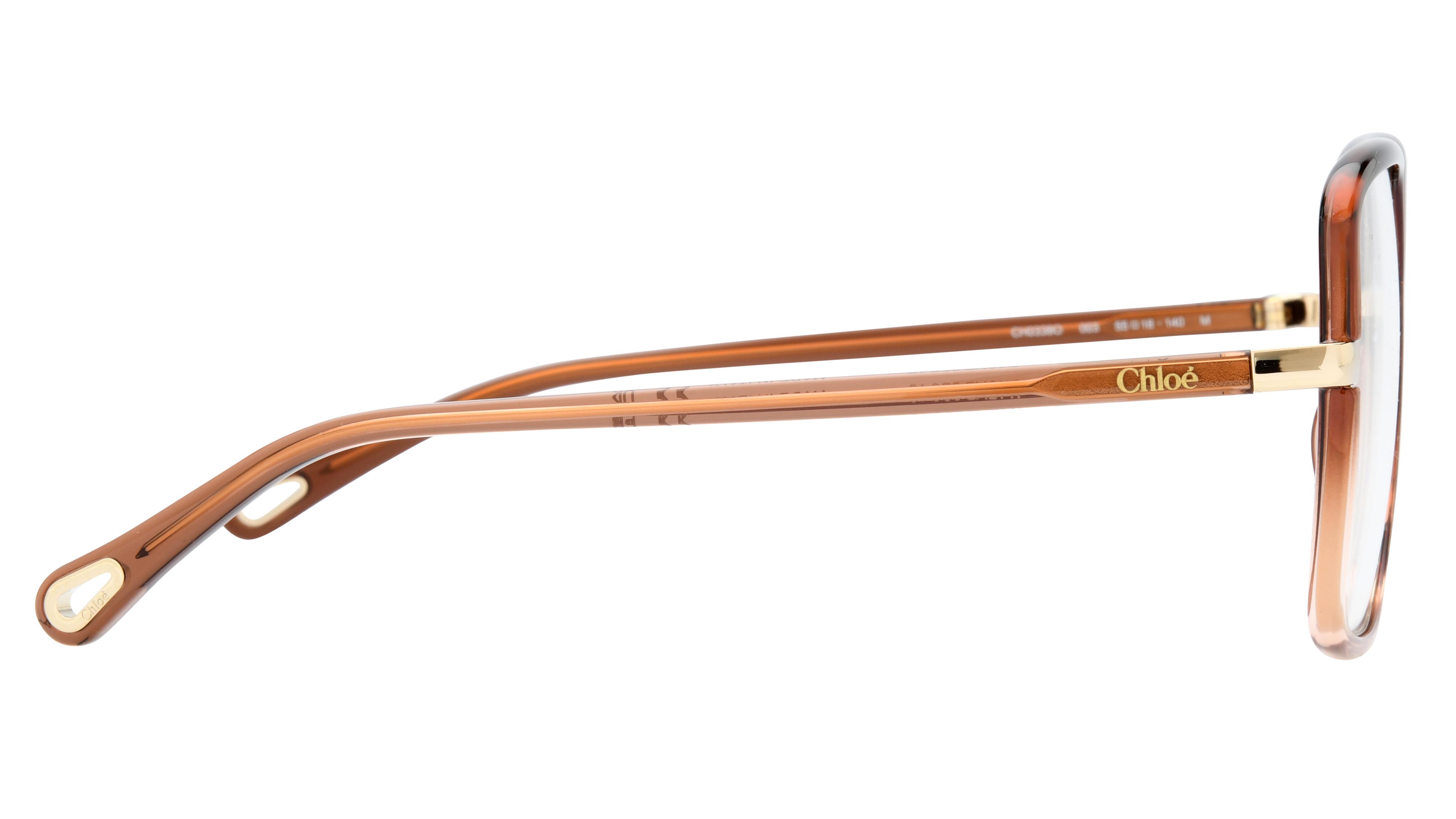Lunettes de vue Chloé Femme Marron Rectangle CH0338O Droite