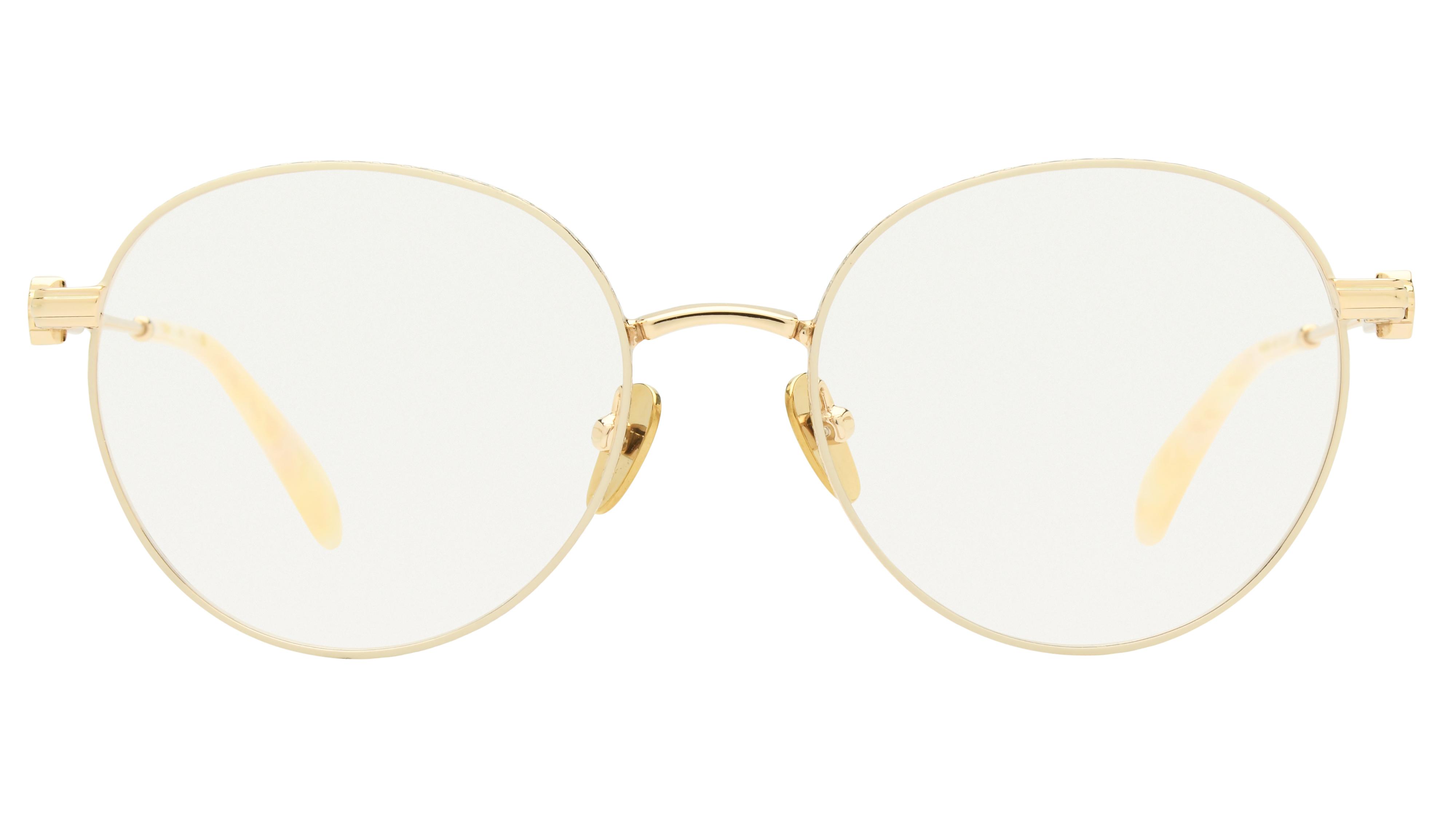 Lunettes de vue Maje Femme Or Ronde mj3046 Face