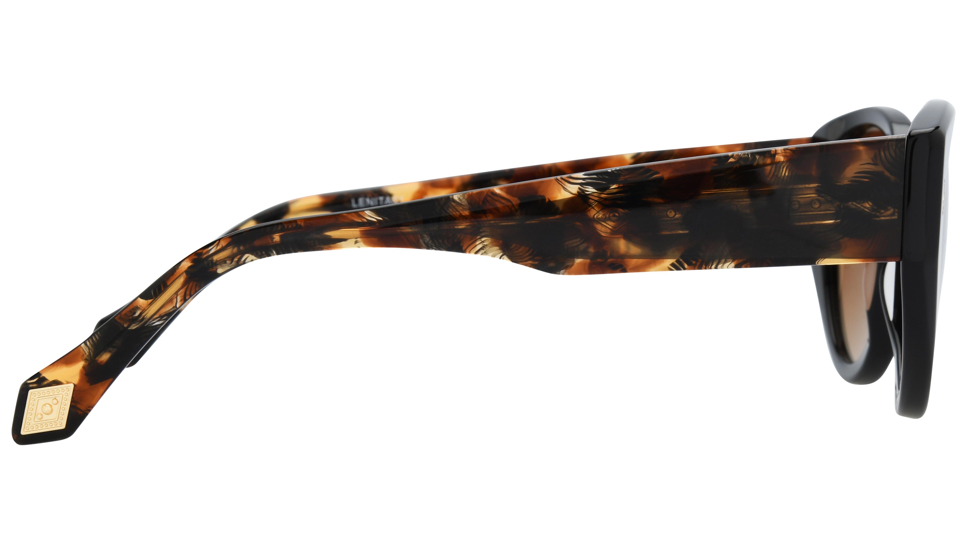 Lunettes de soleil ba&sh Femme Noir Papillon lenita01 Droite