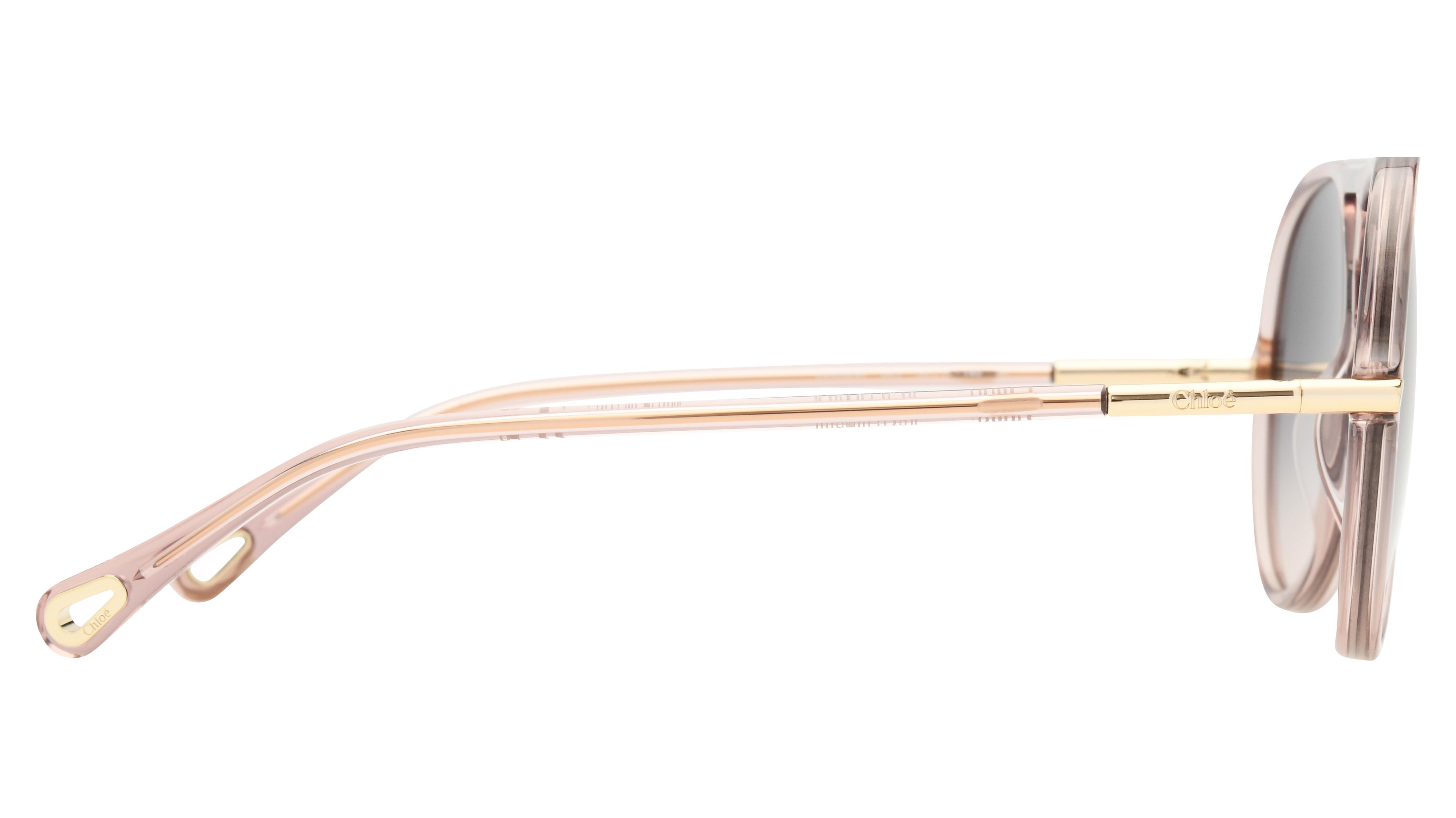 Lunettes de soleil Chloé Femme Rose Aviateur Ch0395S Droite
