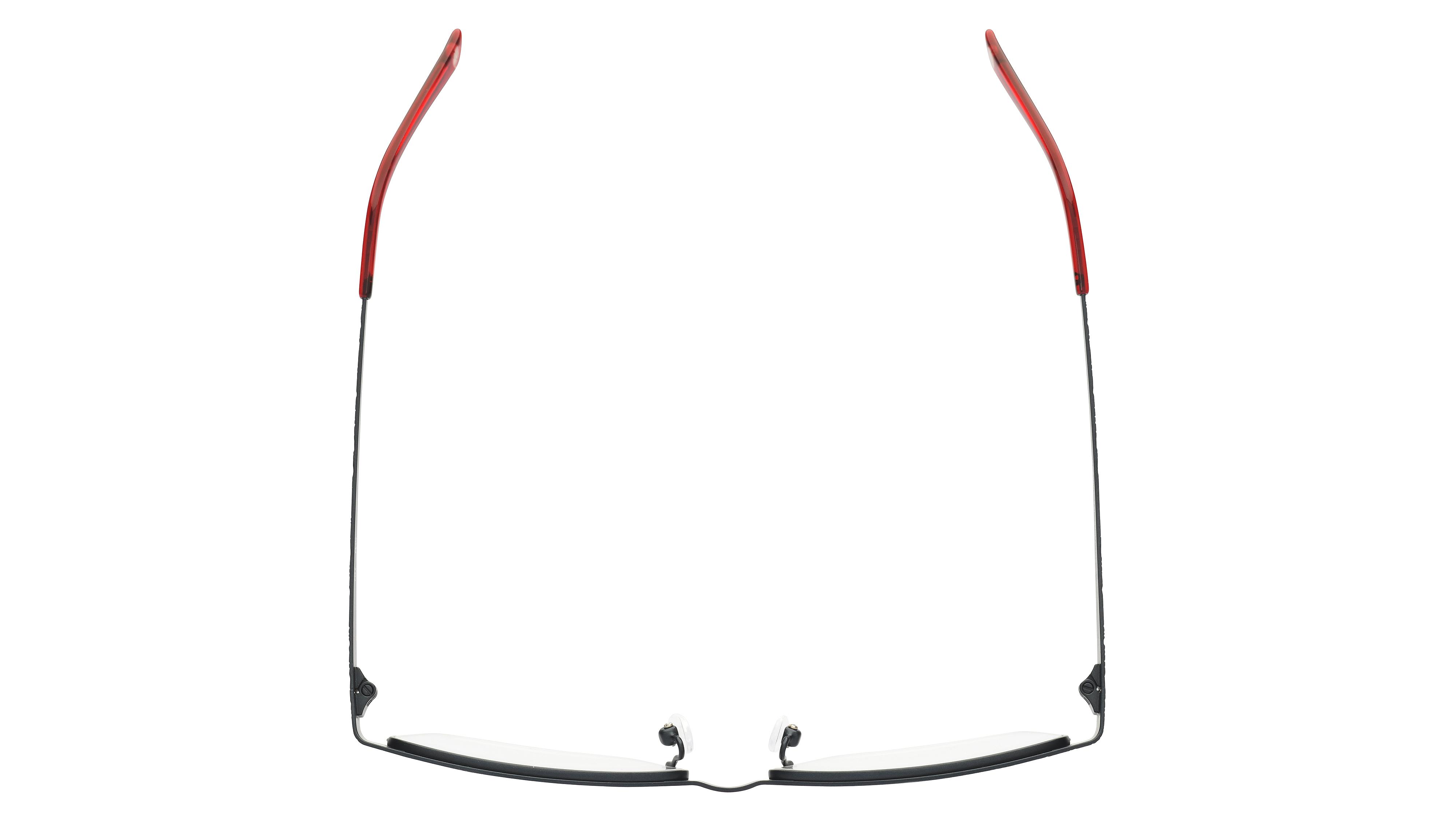 Lunettes de vue Baïa Femme Rouge Rectangle Baa2007 Dessus