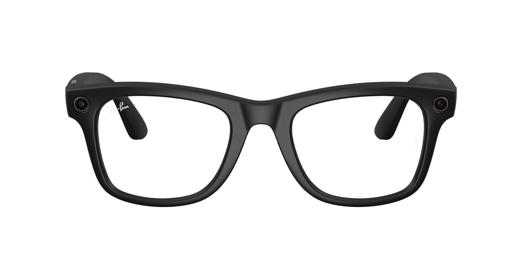 Lunettes de soleil Ray-Ban Meta Mixte Noir Carré RW4008 Face