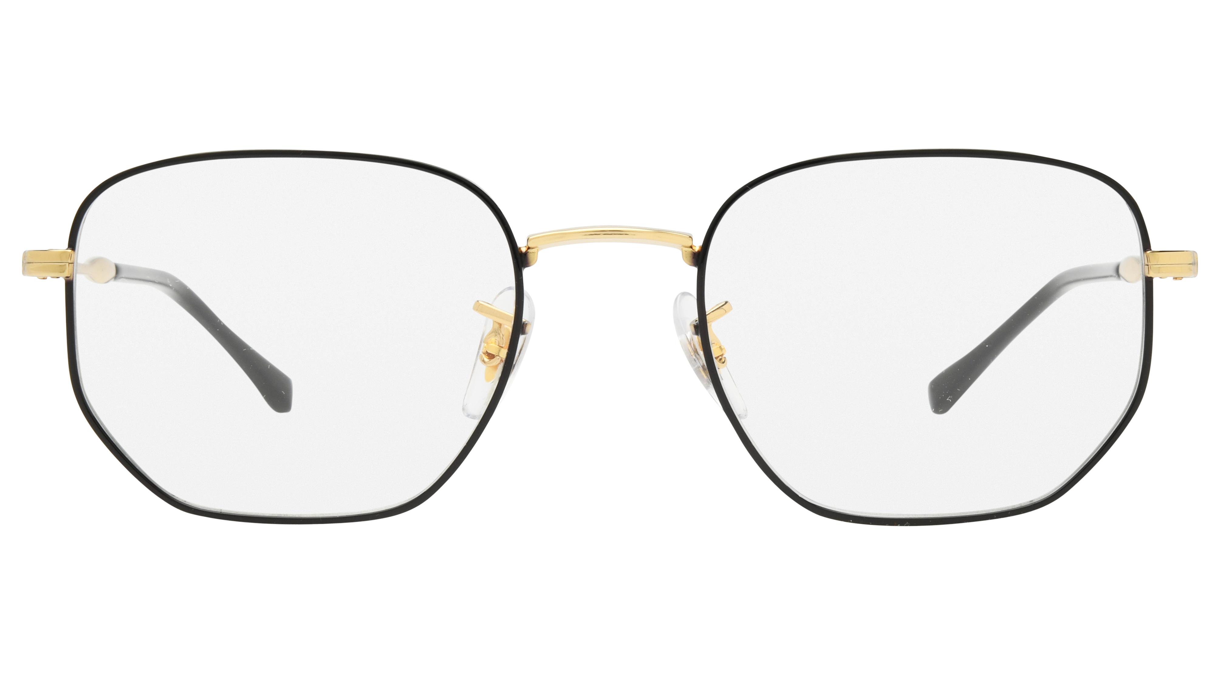 Lunettes de vue Ray-Ban Mixte Noir Carré Rx6496 Face
