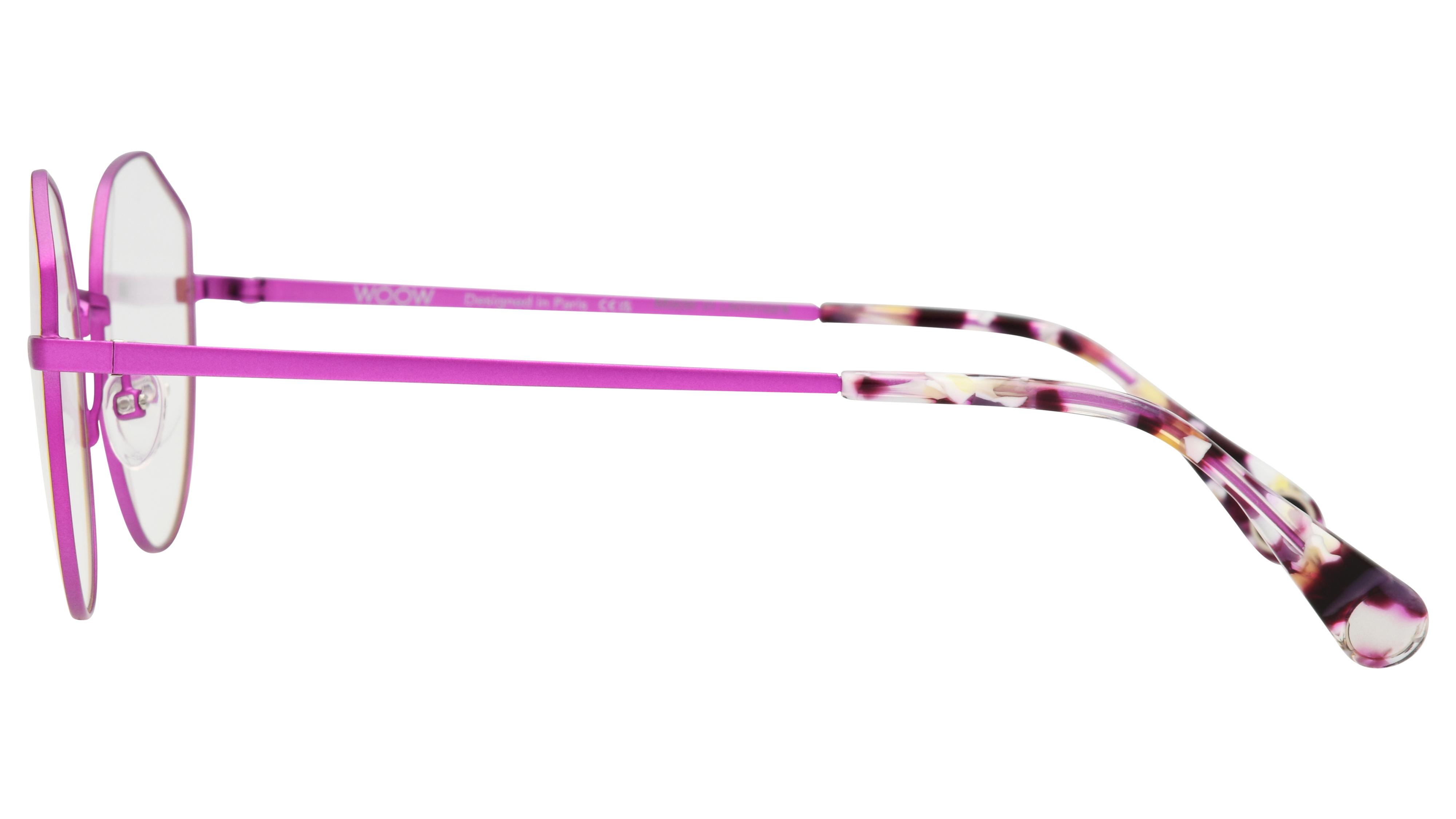 Lunettes de vue WOOW Femme Jaune Papillon Guess Gauche