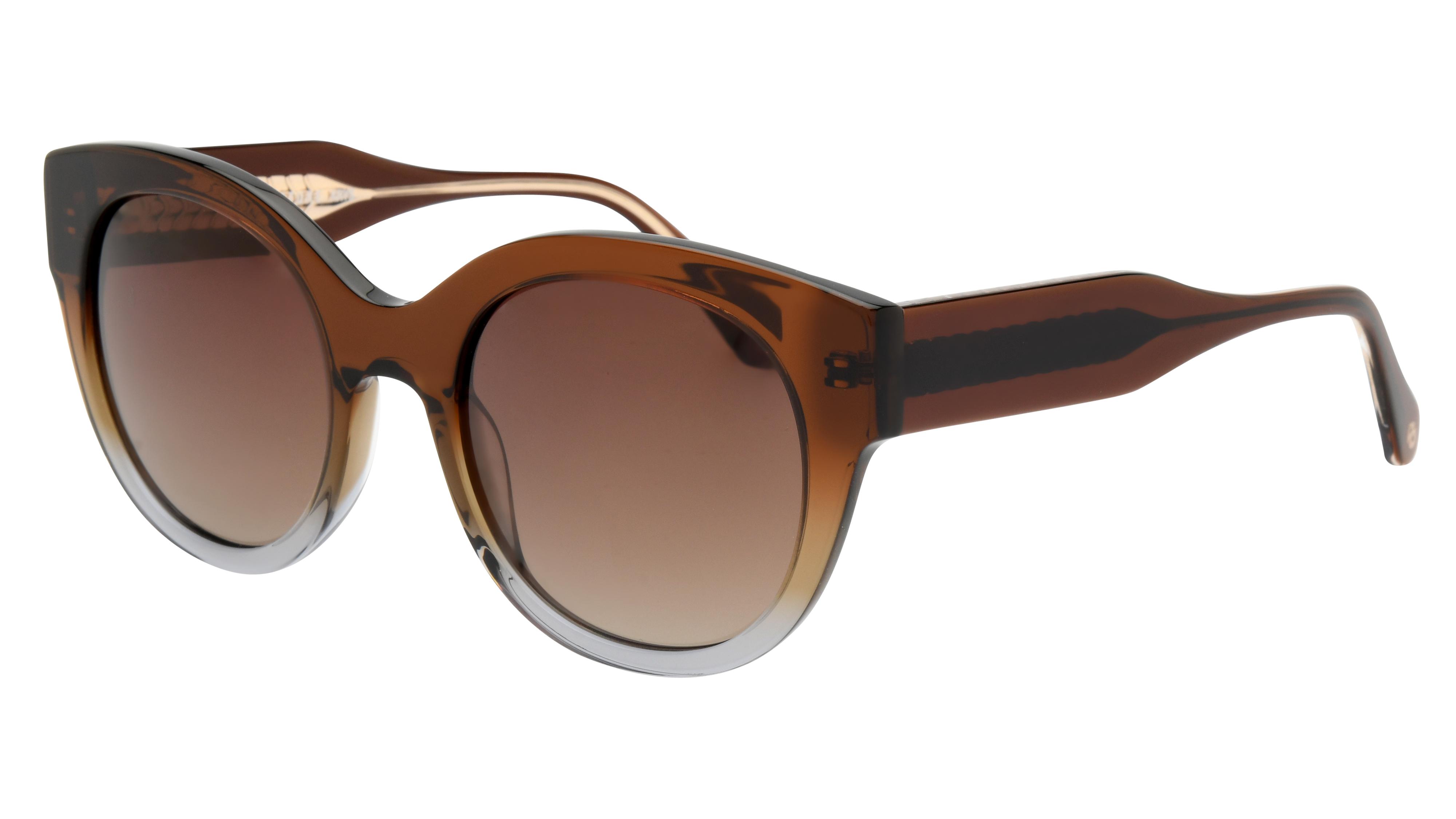 Lunettes de soleil Signature Krys Femme Marron Papillon Skj2532-D Trois-Quart