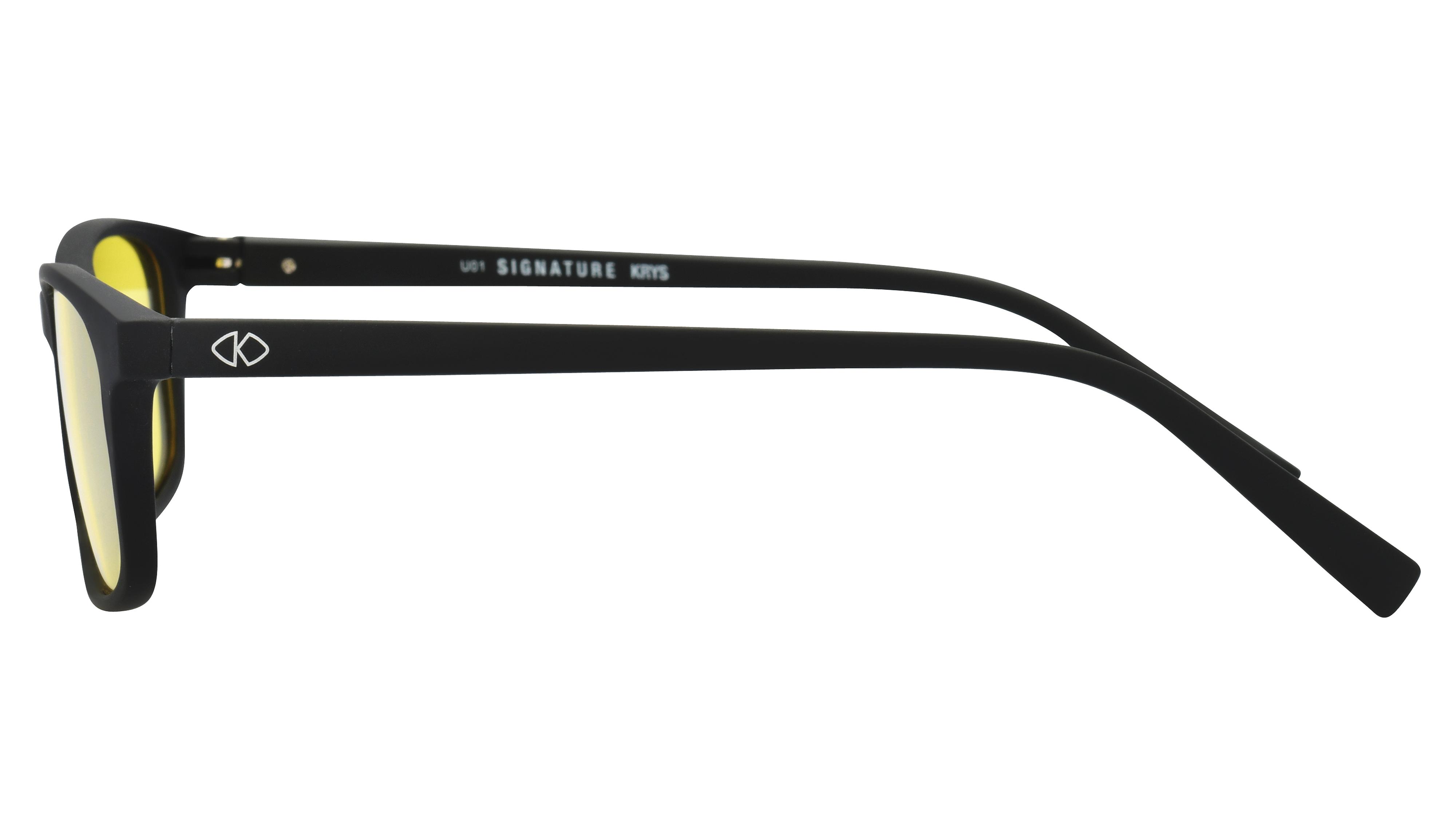 Lunettes de conduite Signature Krys Mixte Noir Rectangle Skpap-N2102 Gauche
