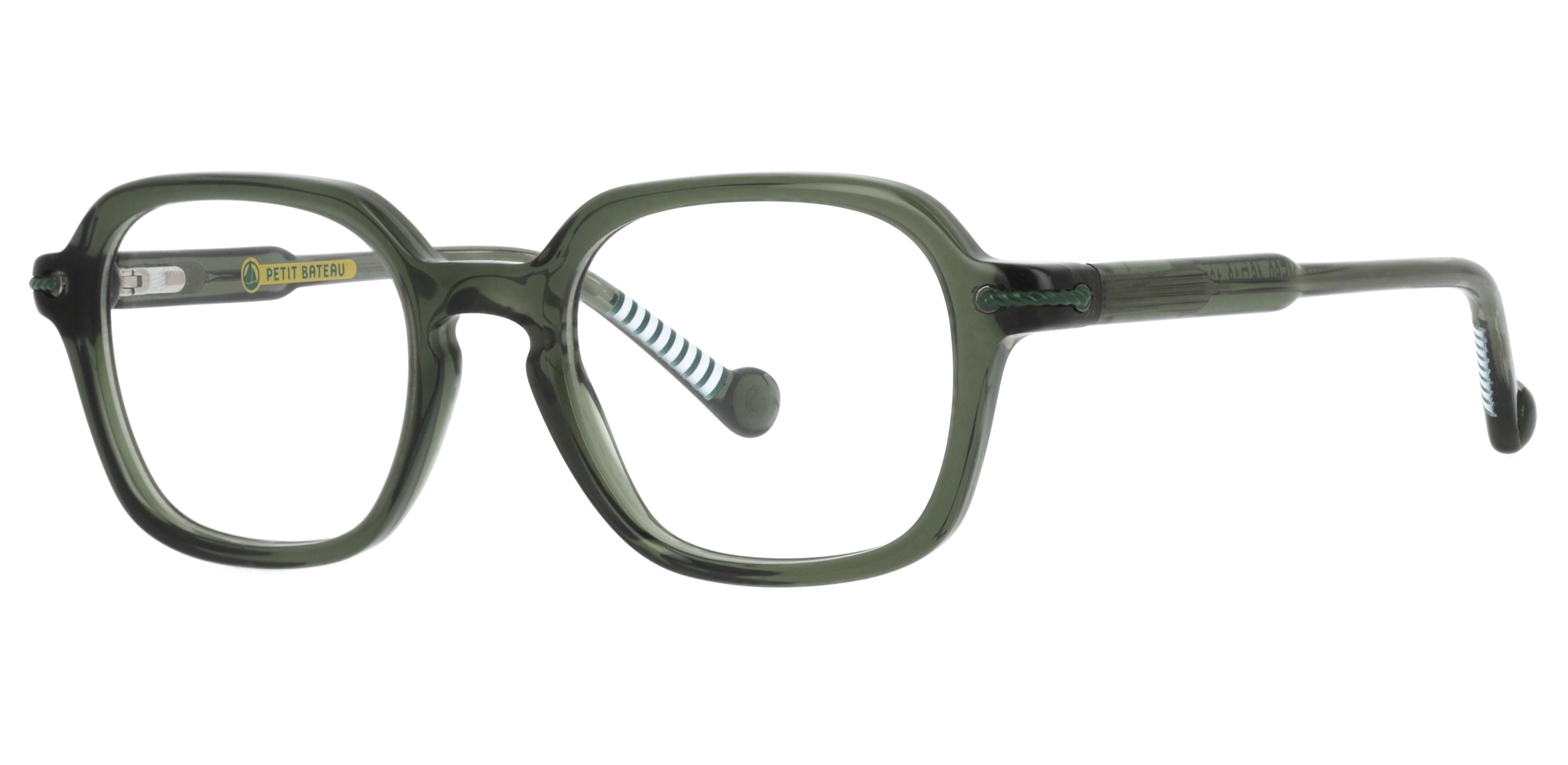 Lunettes de vue Petit Bateau Enfant Vert Rectangle Ouessant Gauche