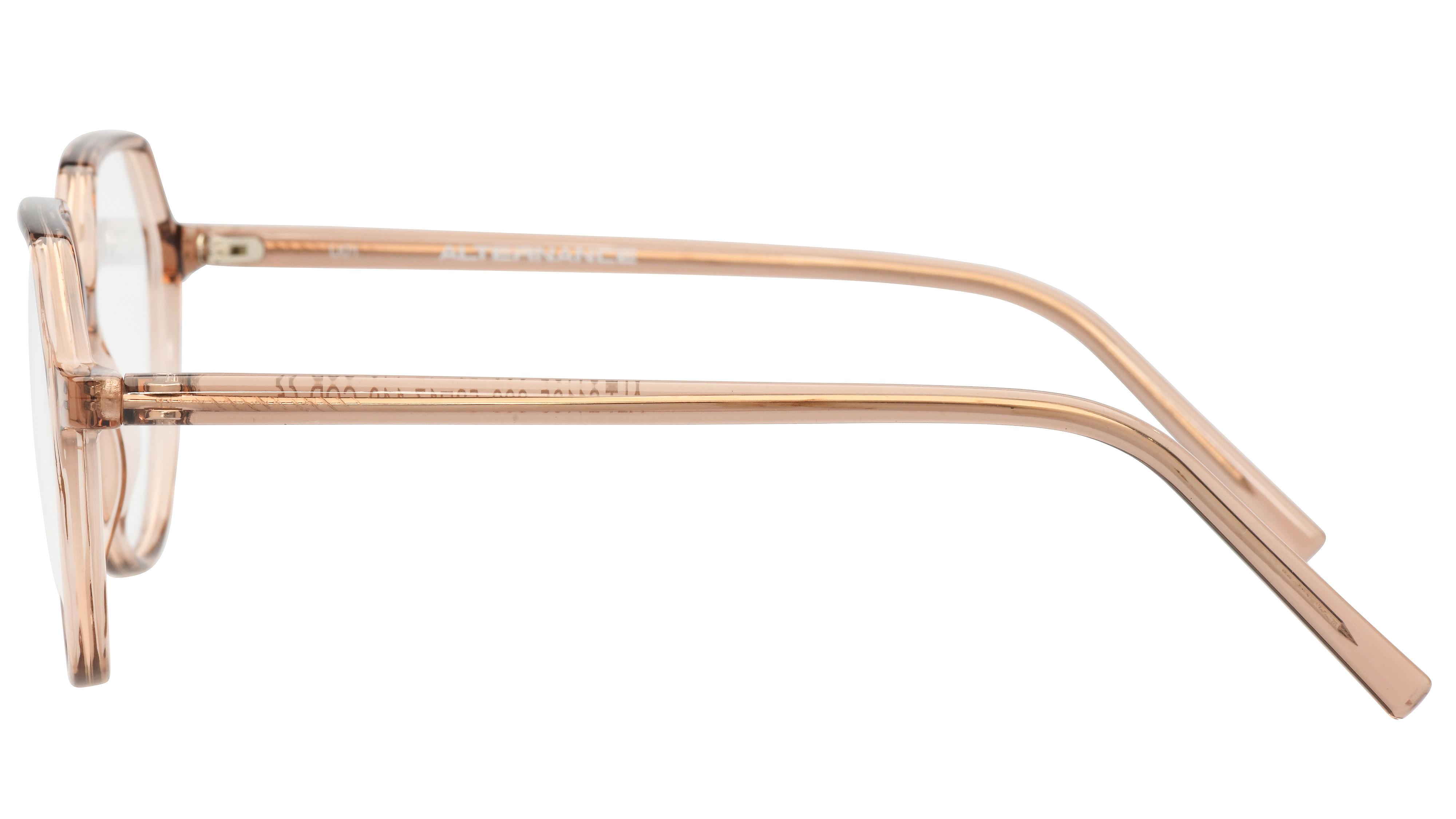 Lunettes de vue Alternance Femme Marron Ronde Alt21105 Gauche