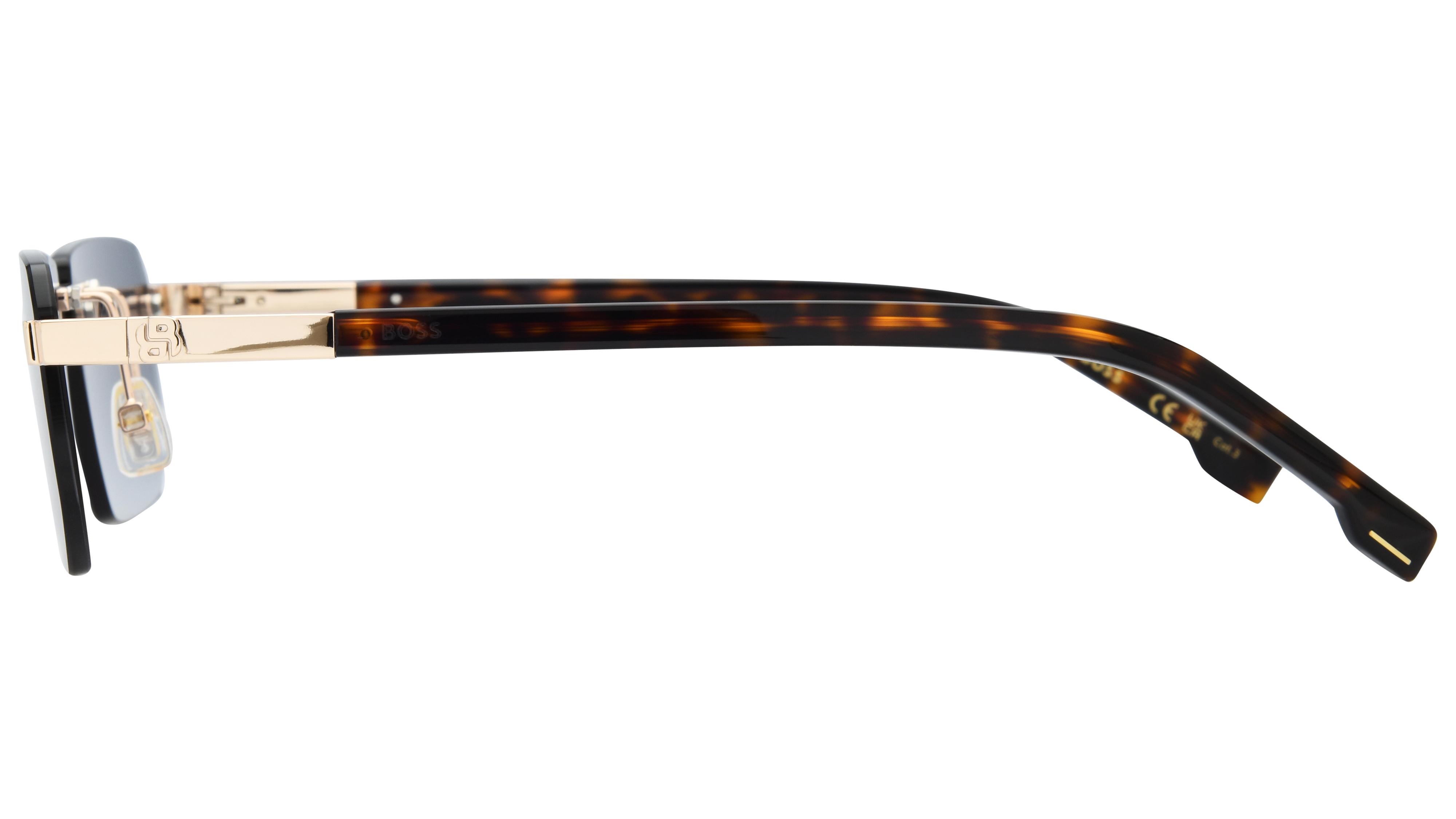 Lunettes de soleil Boss Homme Or Rectangle BOSS Gauche