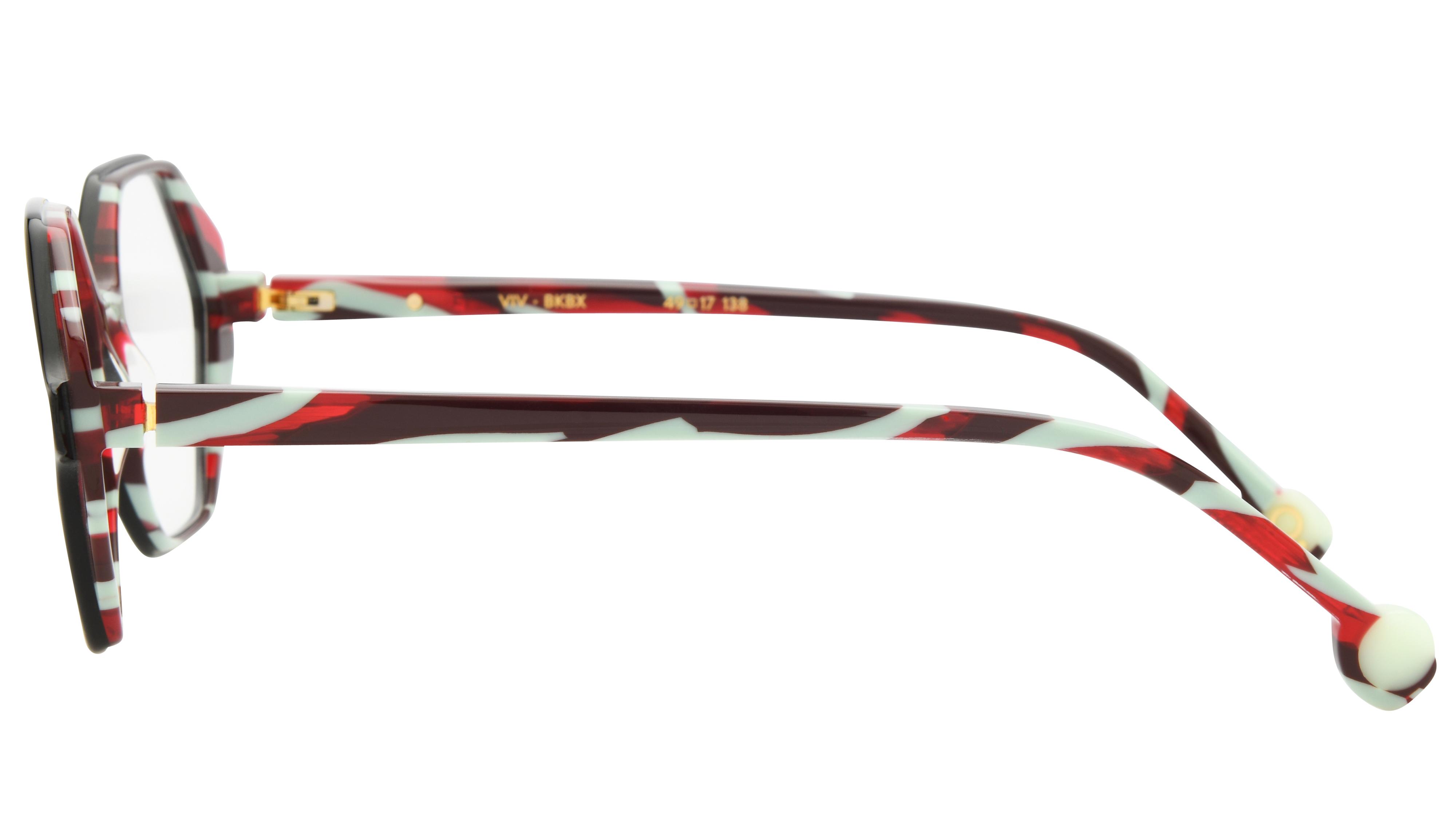 Lunettes de vue Etnia Barcelona Femme Noir Wayfarer viv Gauche