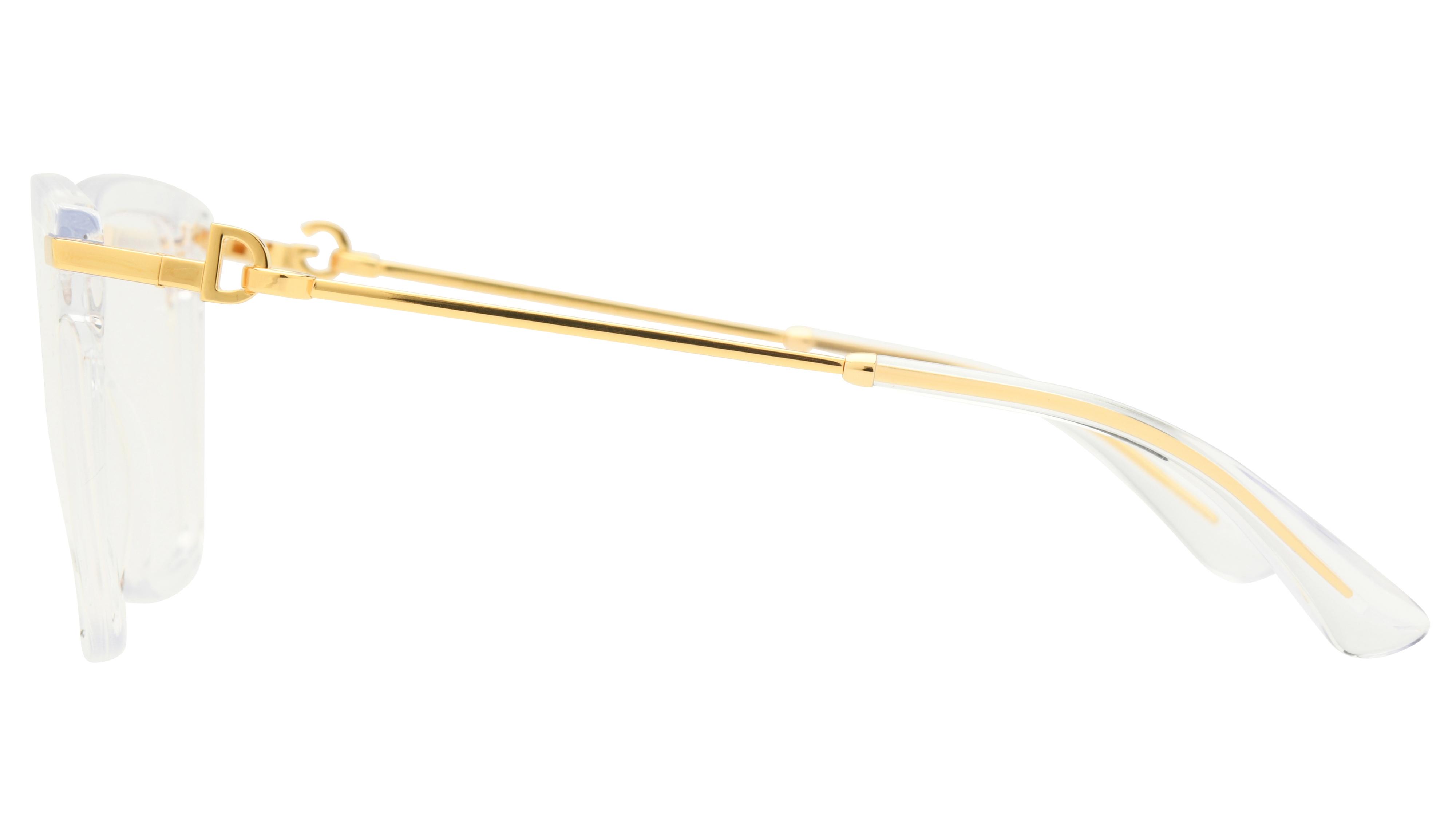 Lunettes de vue  Femme Marron Carré dg3397 Gauche