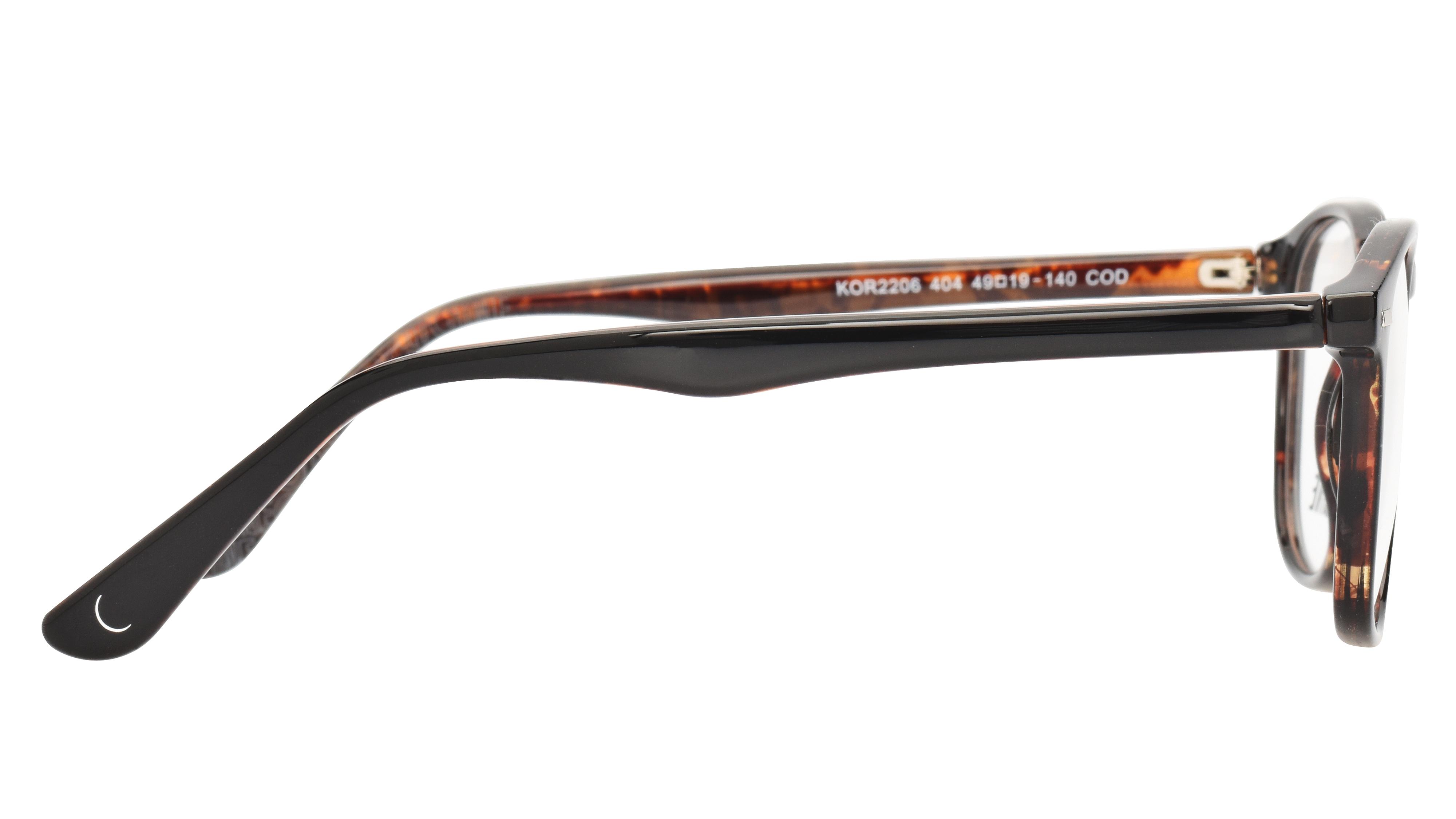 Lunettes de vue Signature Krys Homme Noir Carré Kor2206 Droite