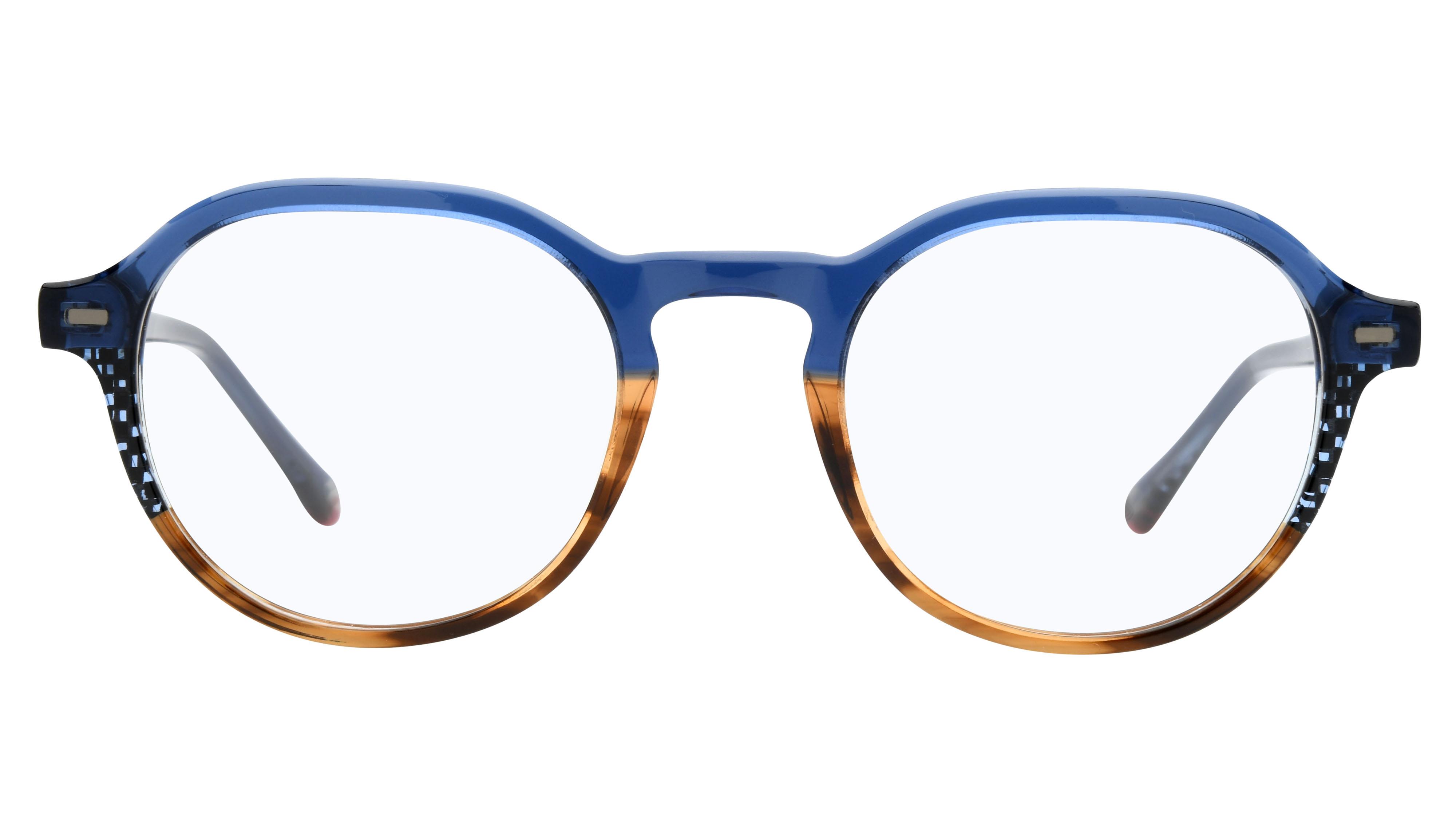 Lunettes de vue Signature Krys Homme Bleu Pantos Moj2402 Face