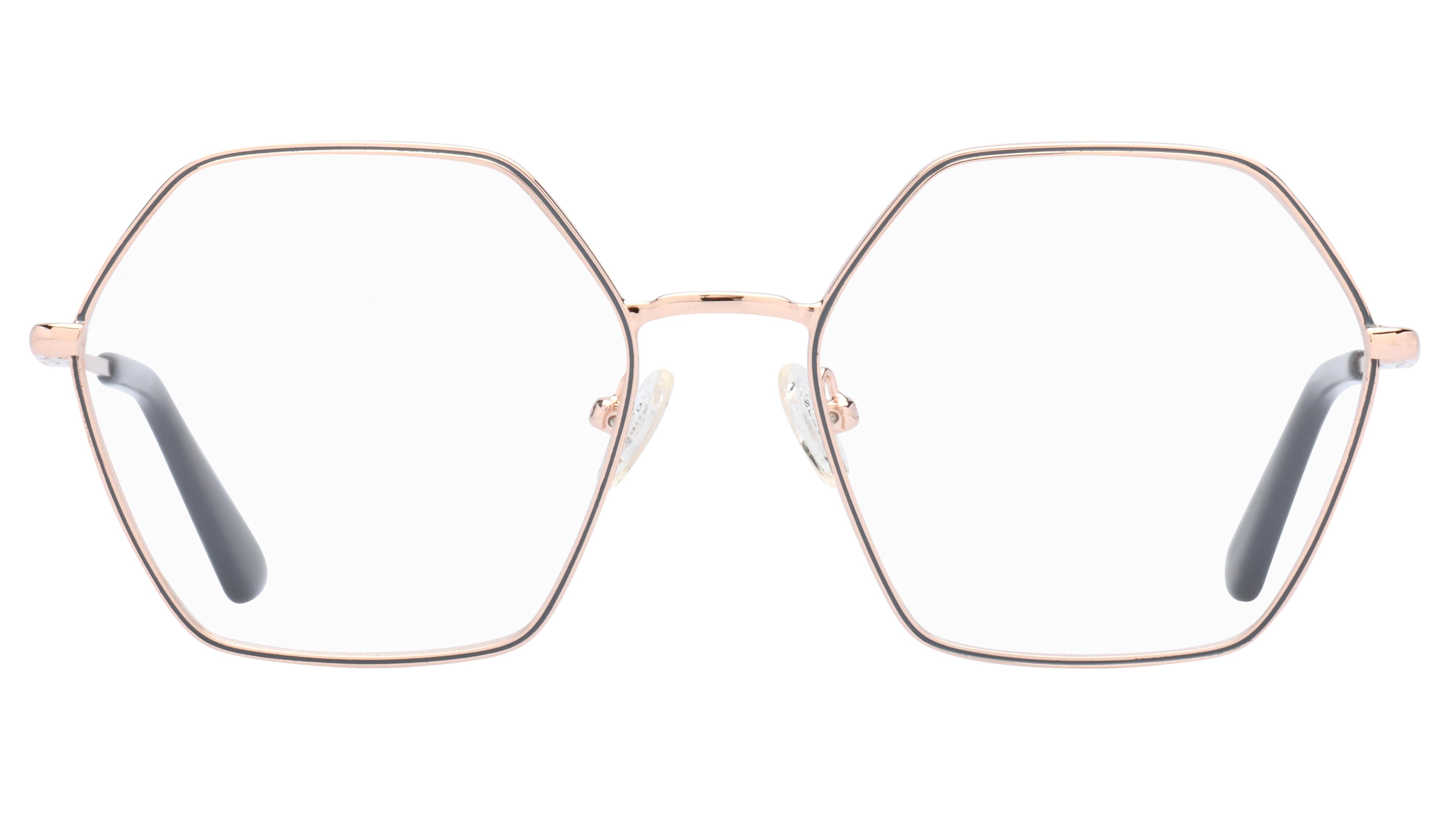 Lunettes de vue Guess Femme Or Carré Gu2934V Face