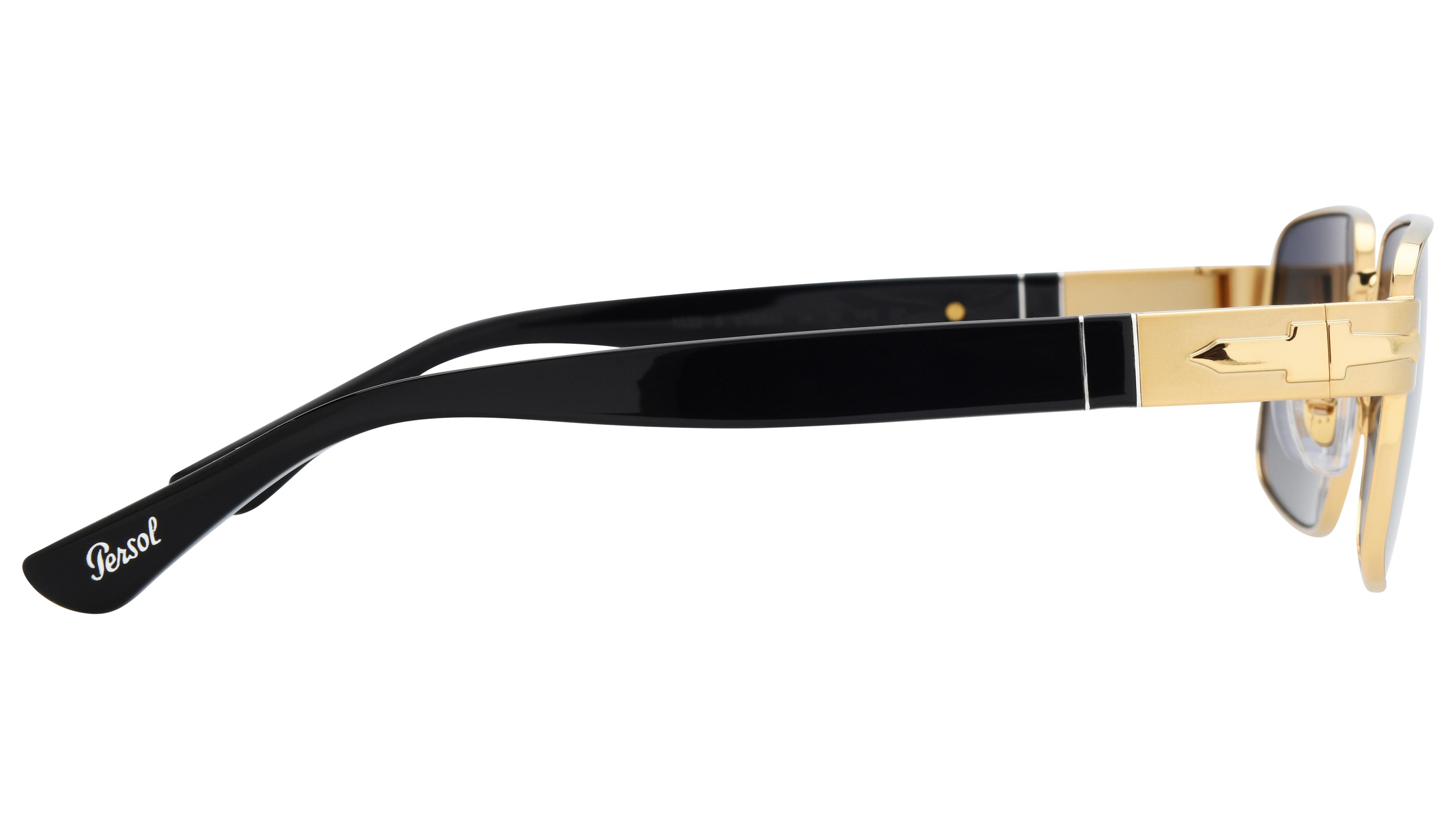 Lunettes de soleil Persol Mixte Or Rectangle PO1022S Droite