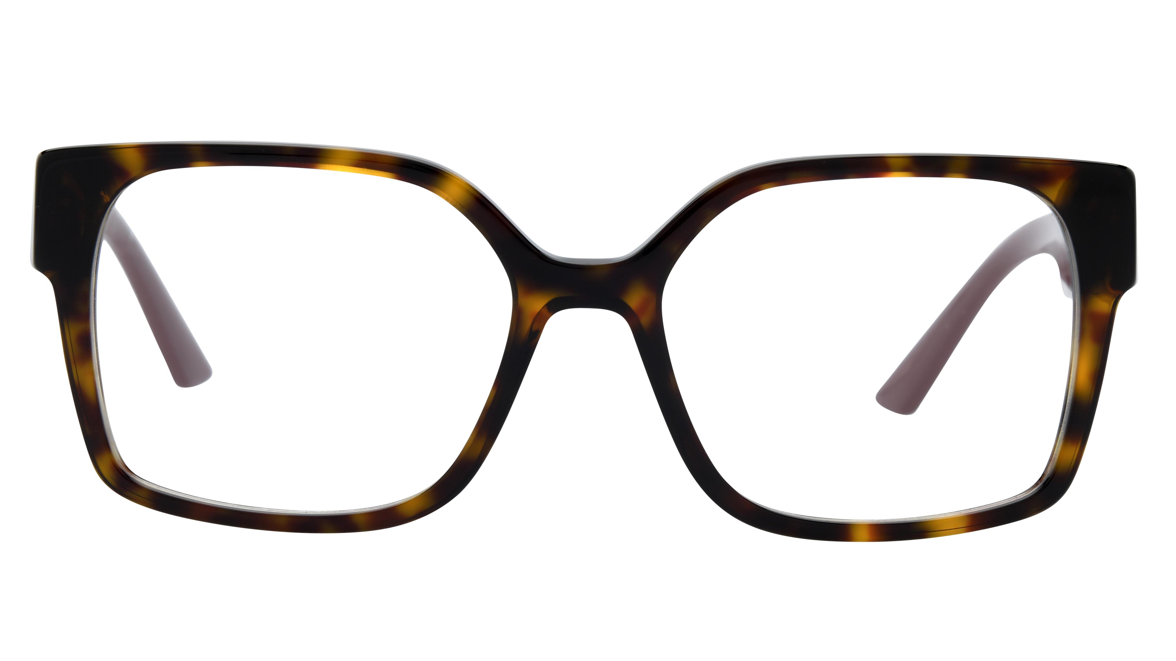 Lunettes de vue Prada Femme Écaille Rectangle Pr10Wv Face