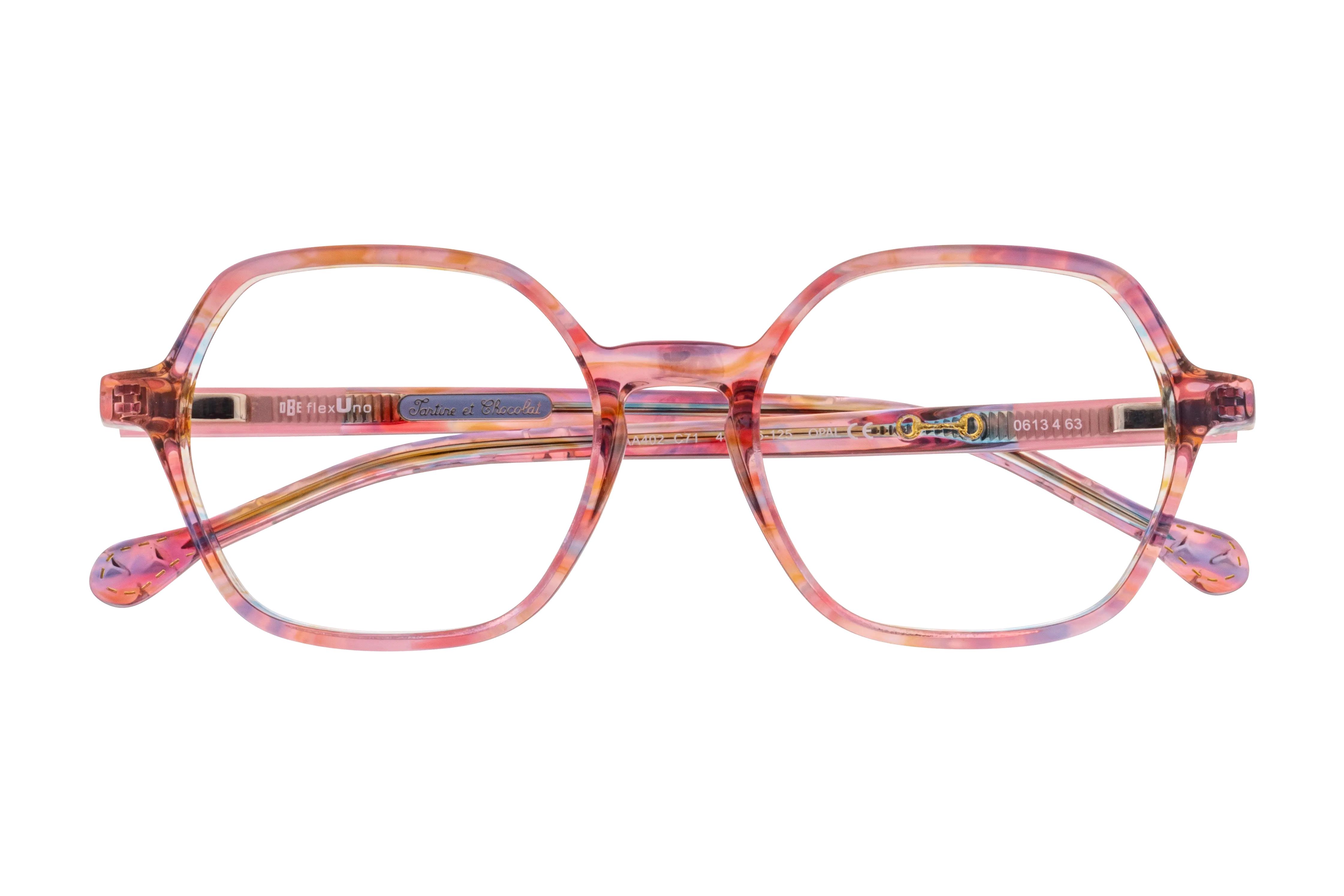 Lunettes de vue Tartine et Chocolat  Rose Wayfarer TCAA402C71 Face