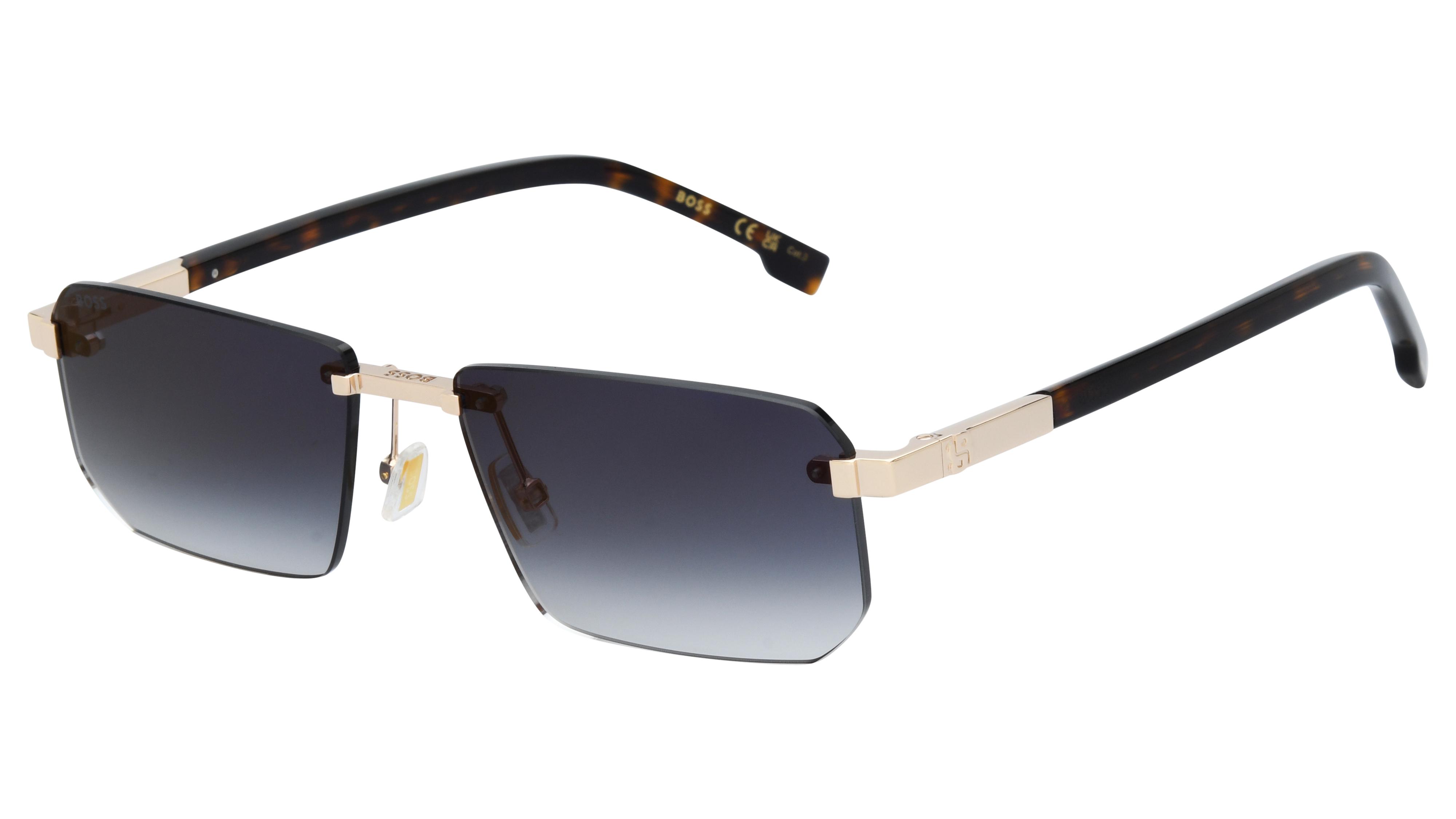 Lunettes de soleil Boss Homme Or Rectangle BOSS Trois-Quart