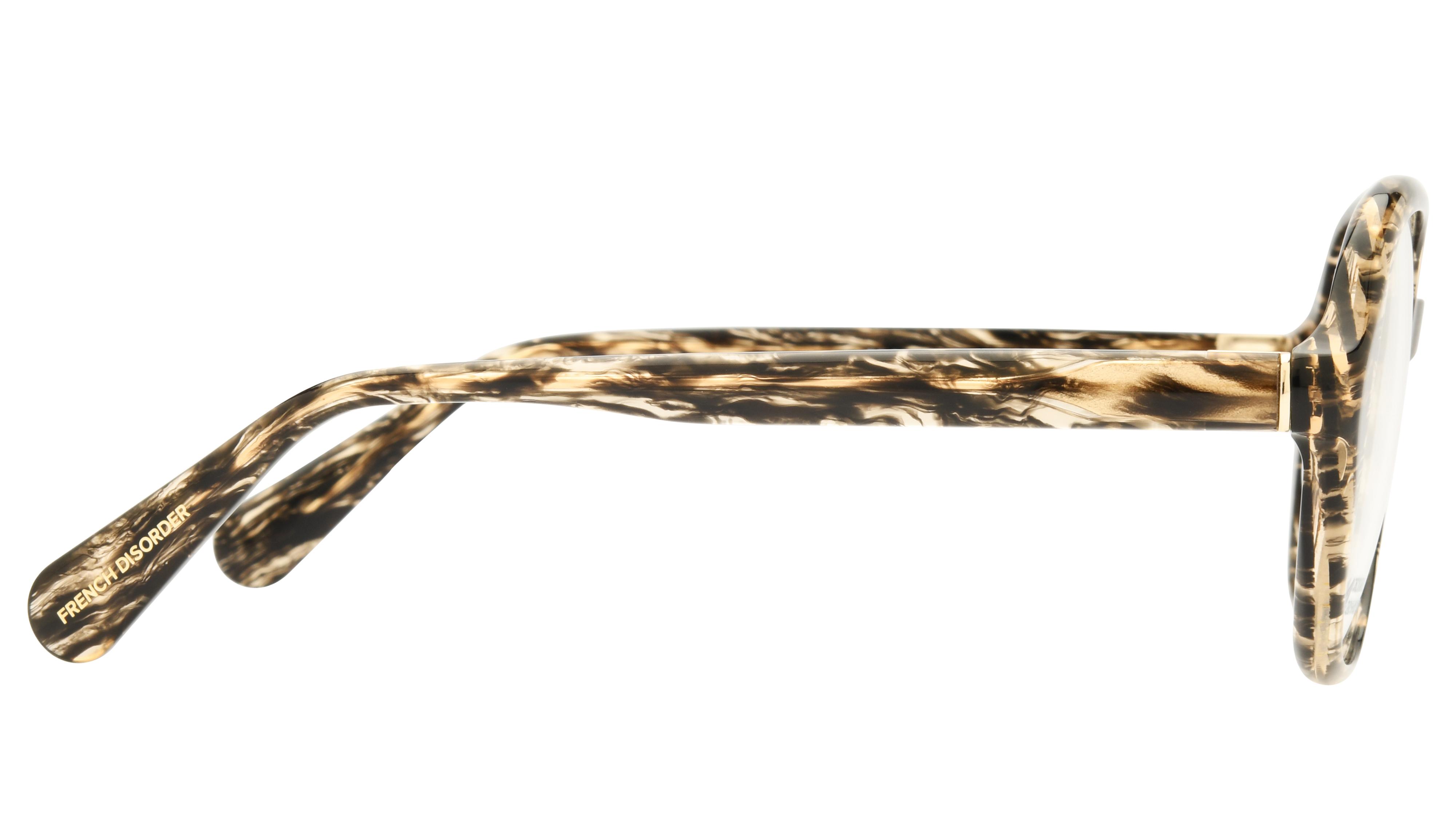 Lunettes de vue French Disorder Femme Marron Carré Fd2503 Droite