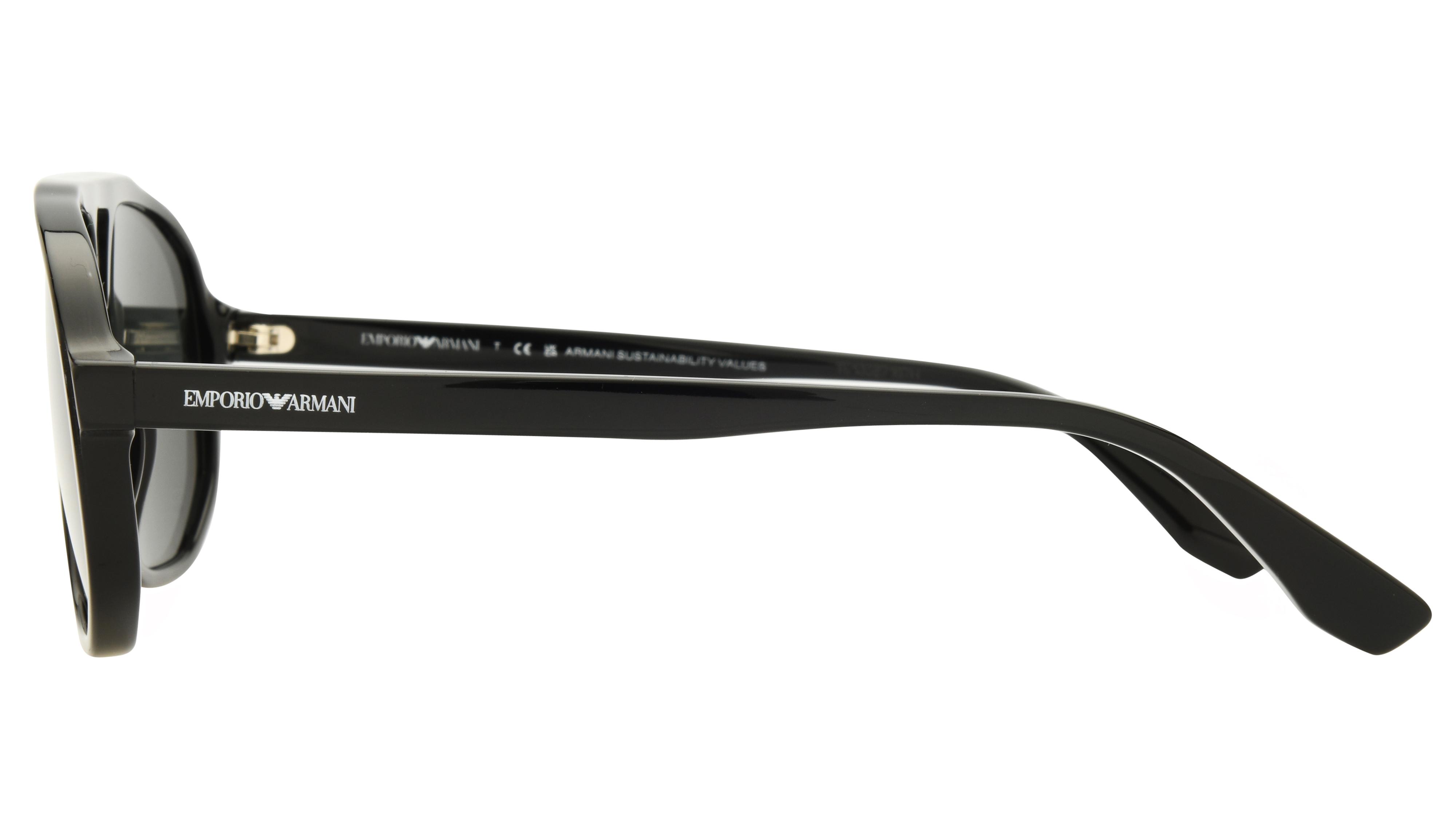Lunettes de soleil Emporio Armani Homme Noir Aviateur EA4263U Gauche