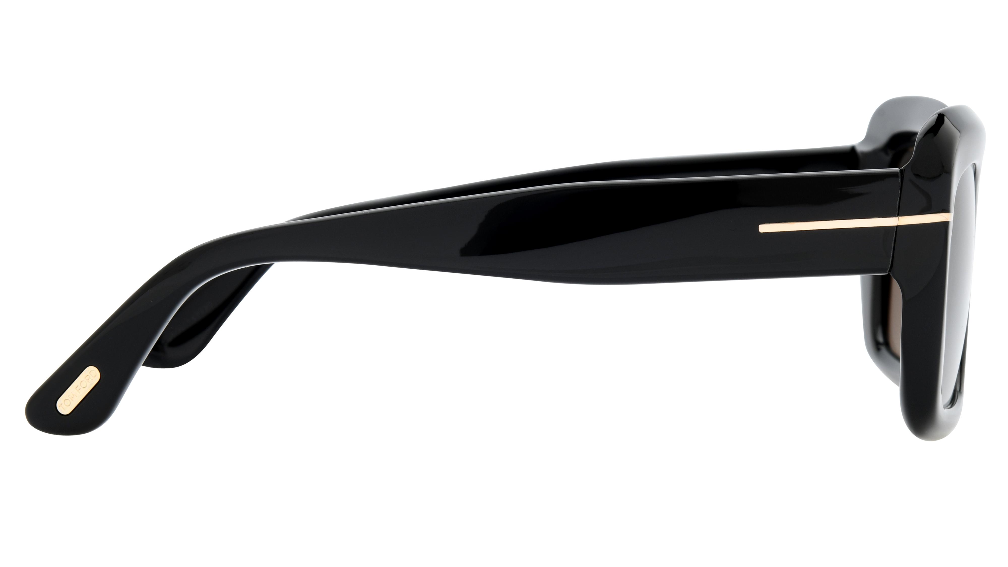 Lunettes de soleil Tom Ford Femme Noir Rectangle FT1318 Droite