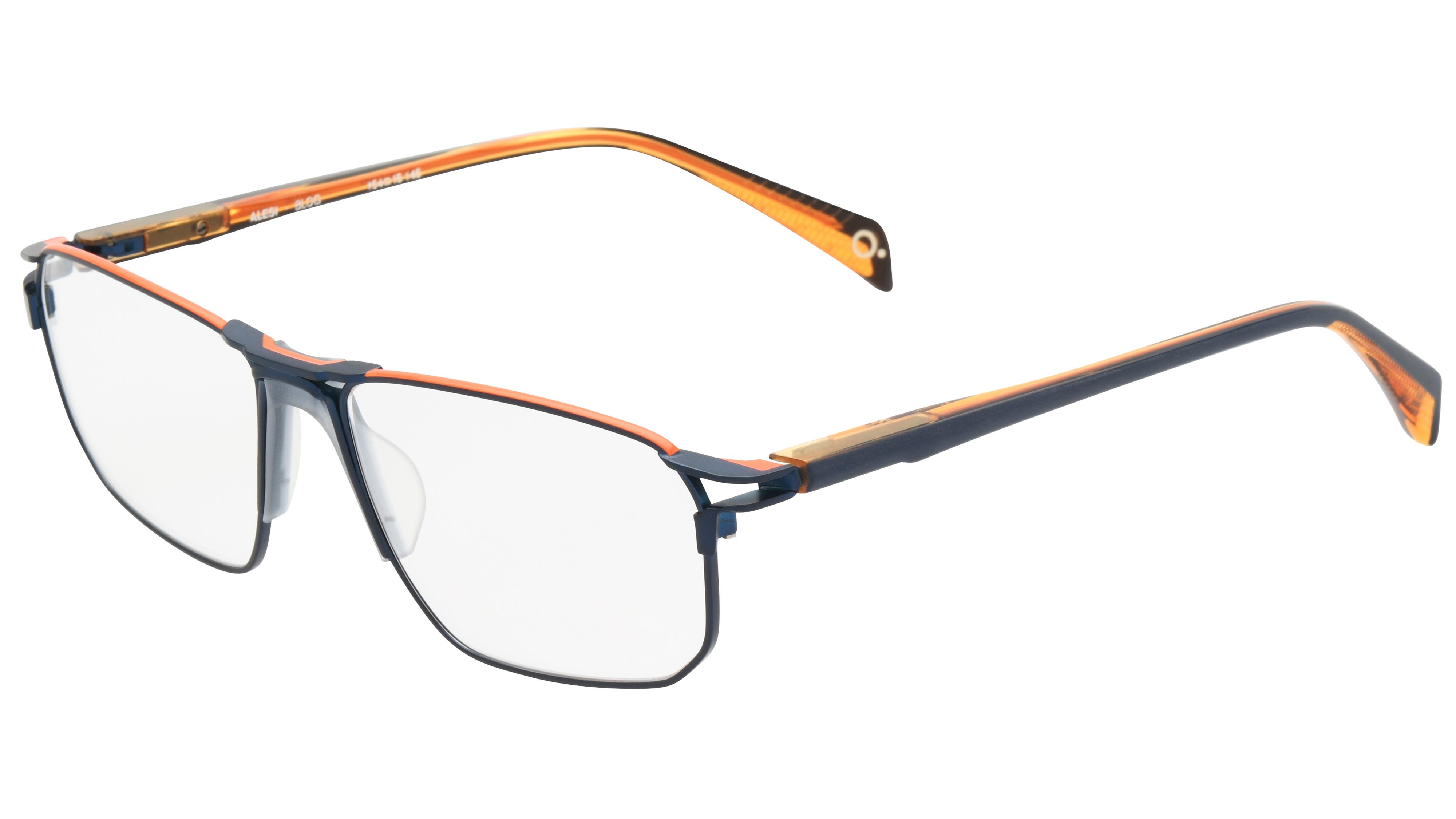 Lunettes de vue Etnia Barcelona Homme Bleu Rectangle Alesi Trois-Quart