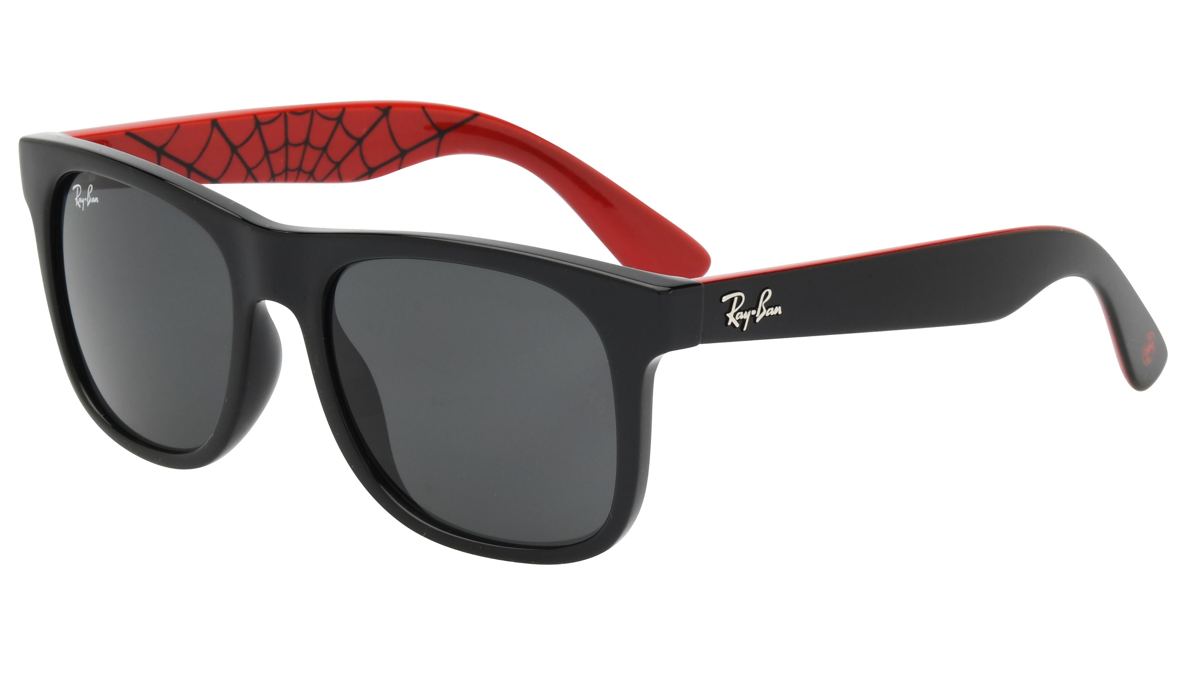Lunettes de soleil Ray-Ban Homme Or Rectangle Rj9069S Trois-Quart