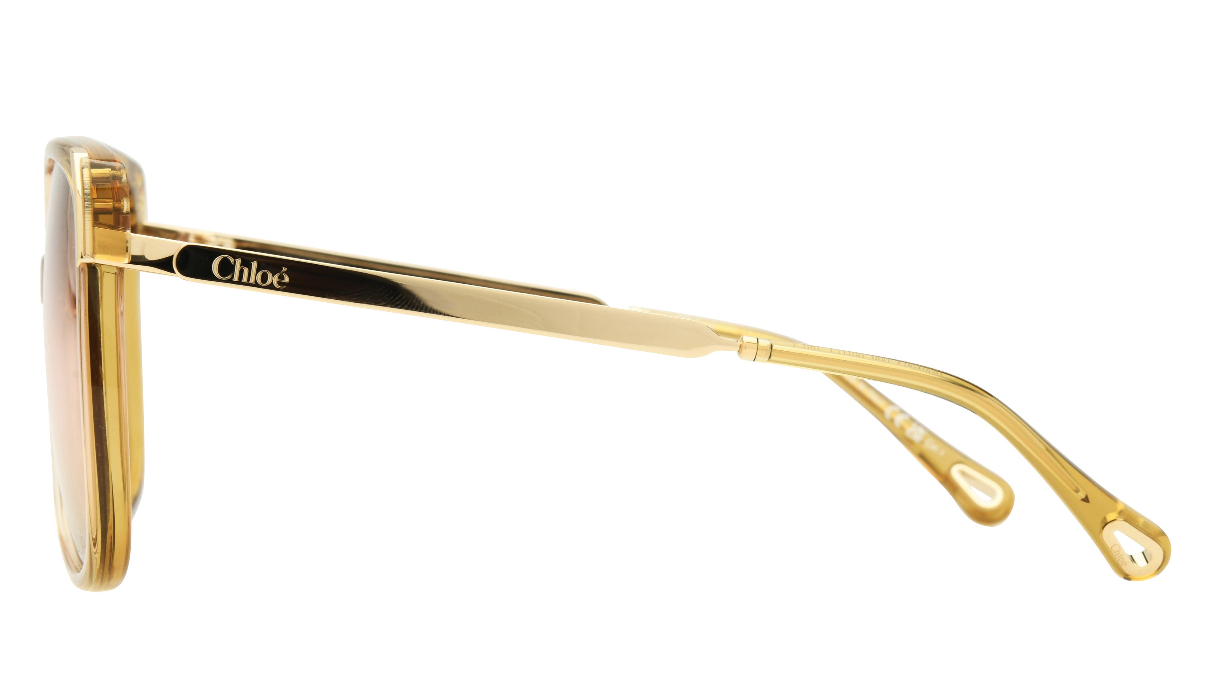 Lunettes de soleil Chloé Femme Marron Angulaire ch0286s Gauche