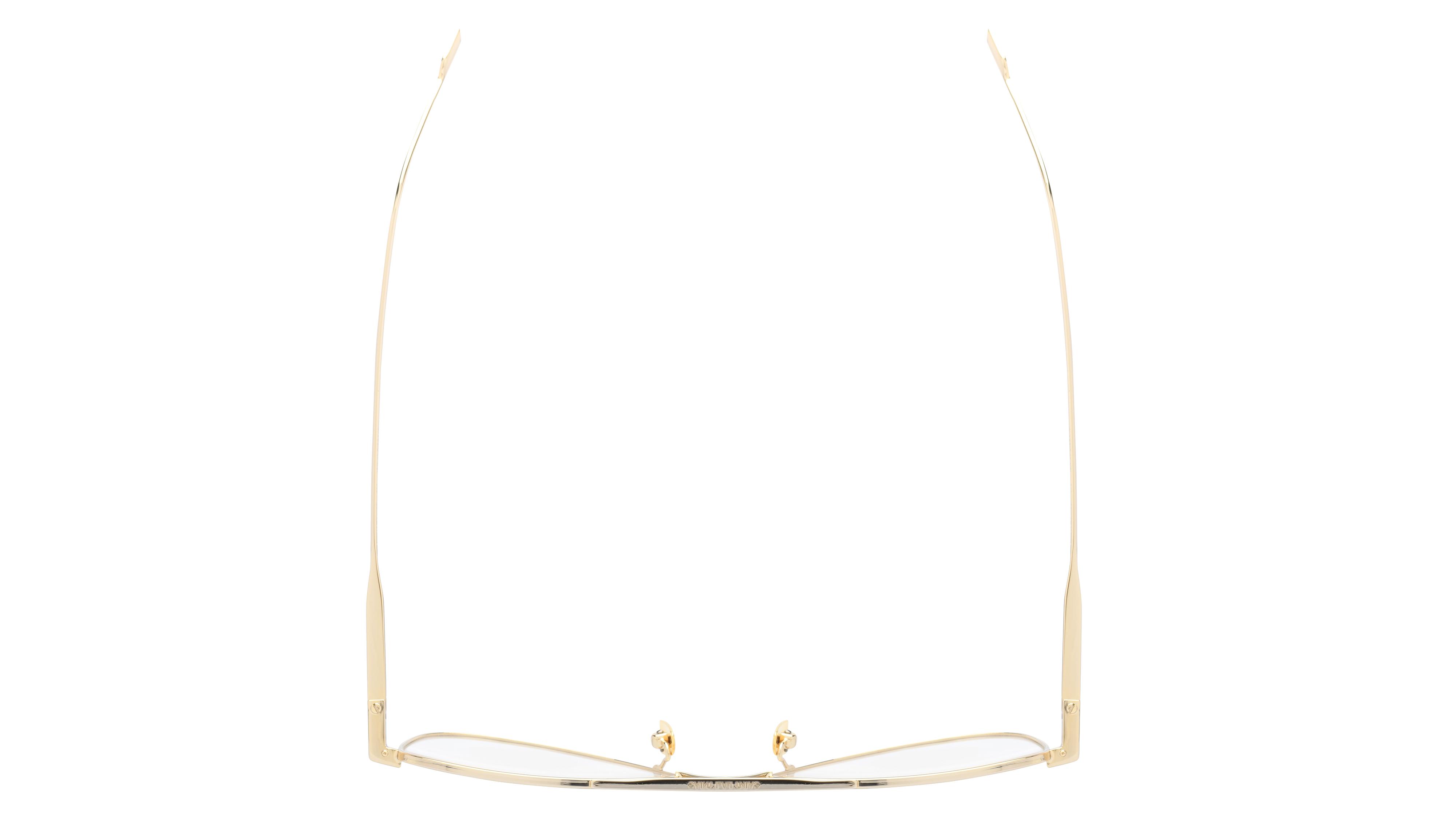 Lunettes de vue Saint Laurent Homme Or Aviateur CLASSIC Dessus