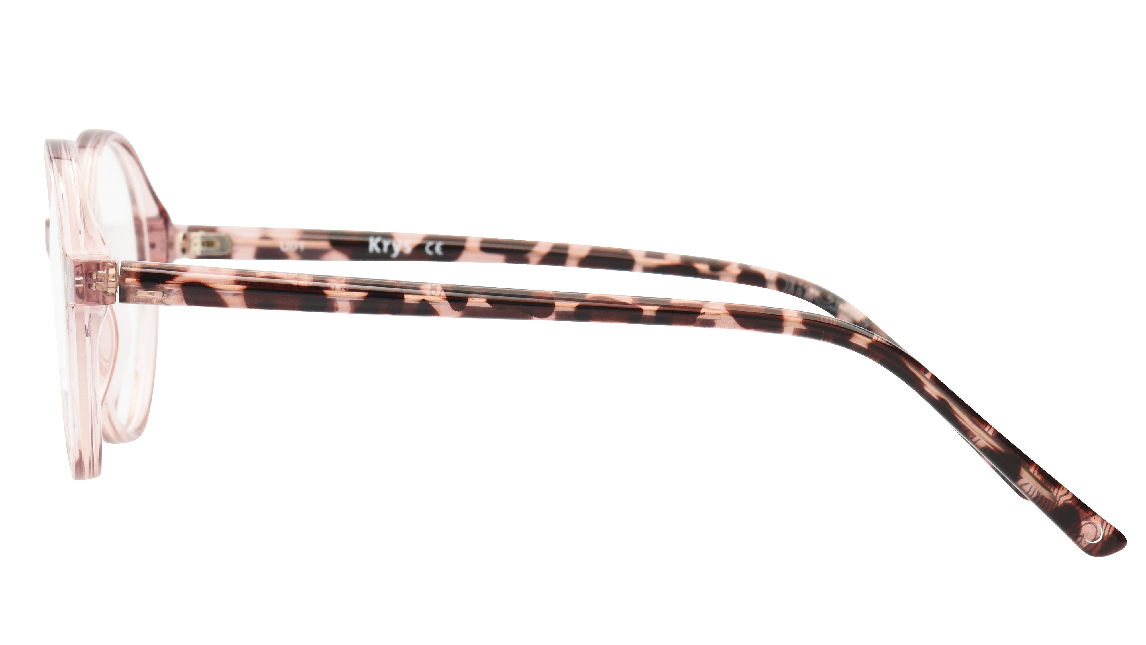 Lunettes de vue Signature Krys Femme Rose Pantos Kor2203 Gauche