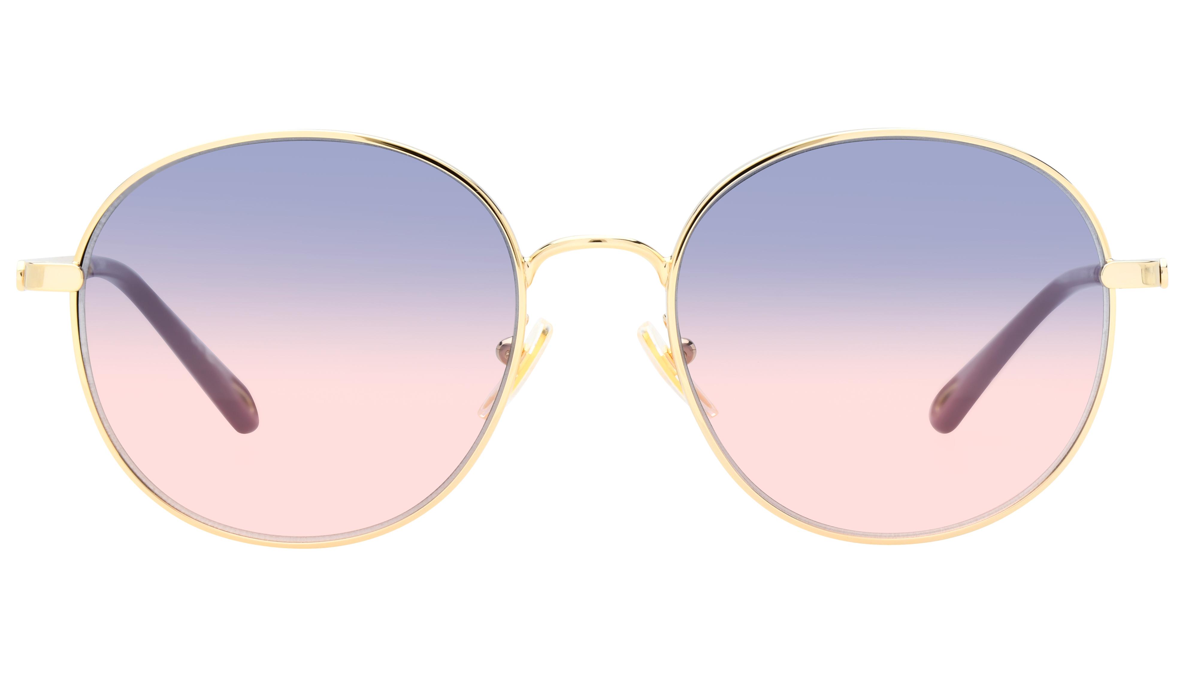 Lunettes de soleil Chloé Femme Or Carré CH0325S Face
