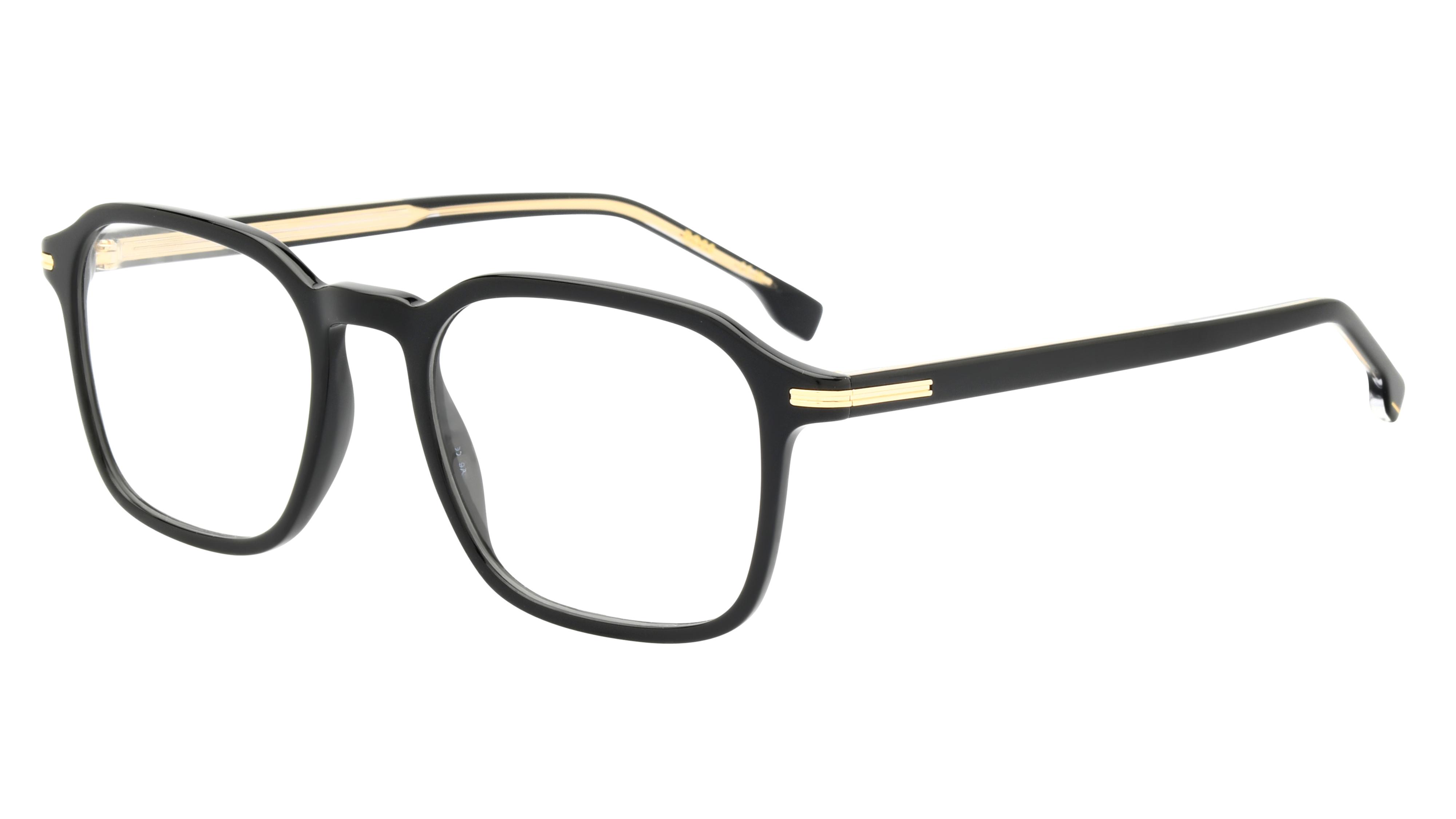 Lunettes de vue Boss Homme Noir Carré Boss1629 Trois-Quart