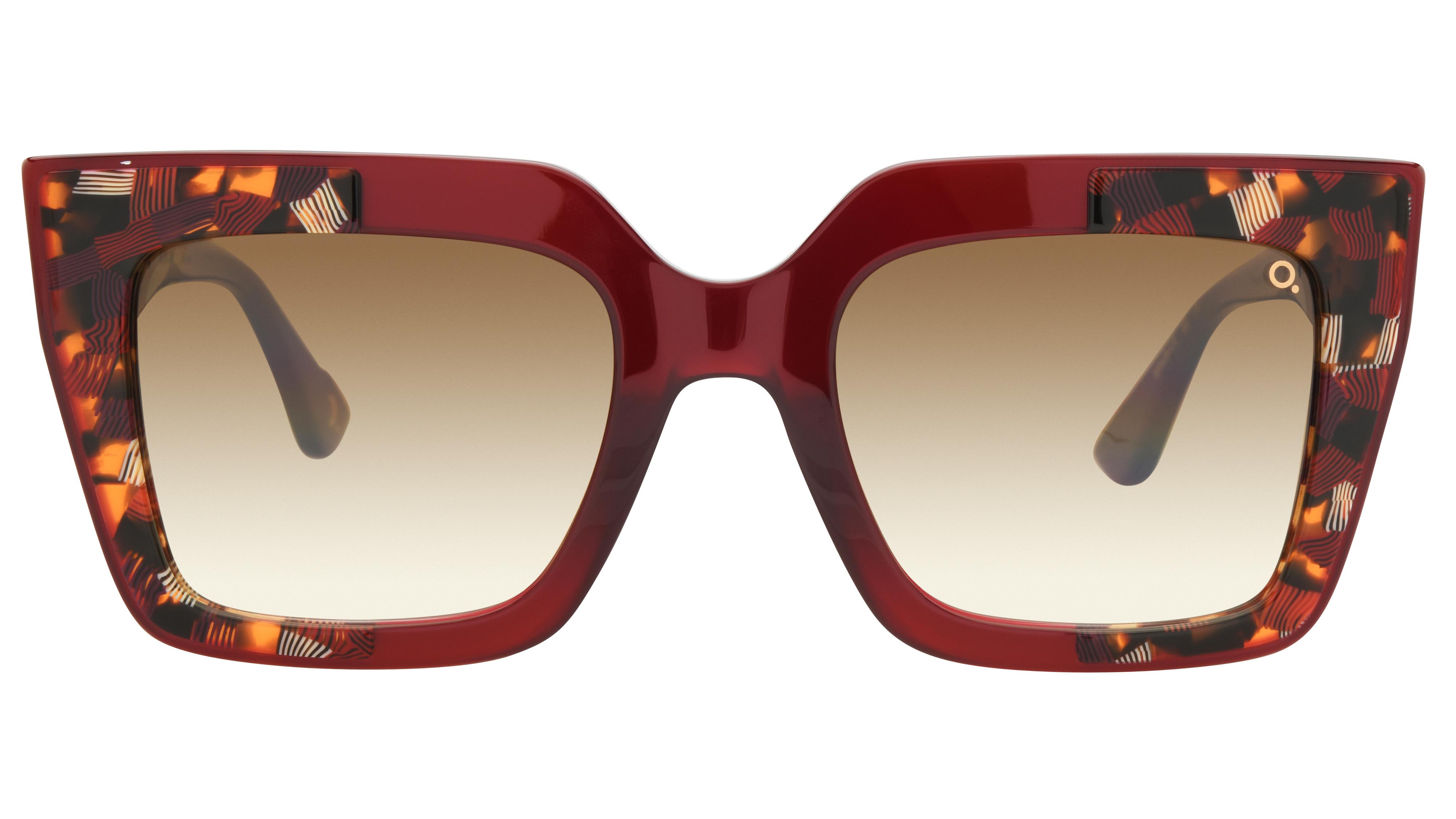 Lunettes de soleil Etnia Barcelona Femme Rouge Rectangle electra Face