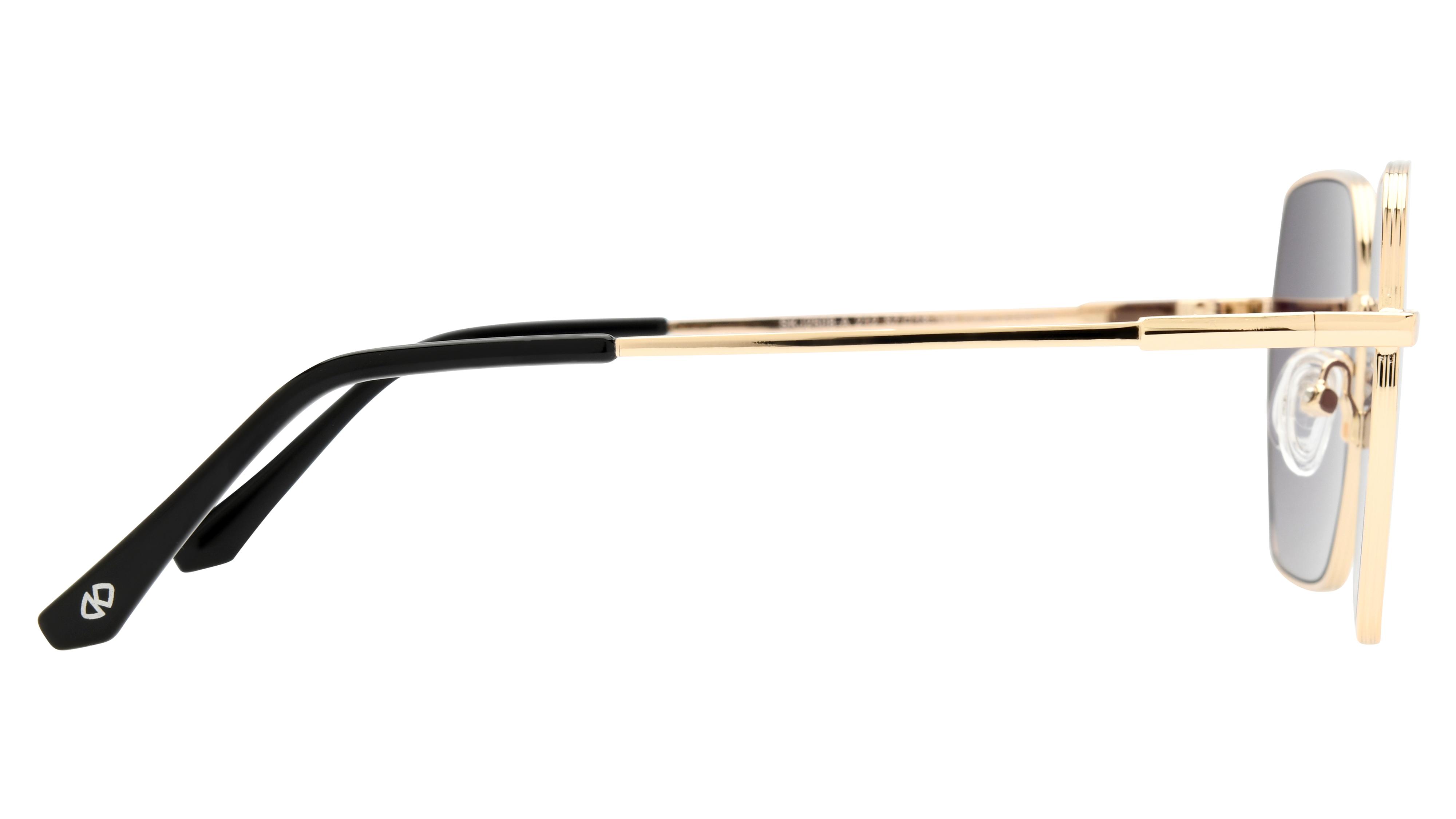 Lunettes de soleil Signature Krys Femme Or Carré Skj2508-A Droite