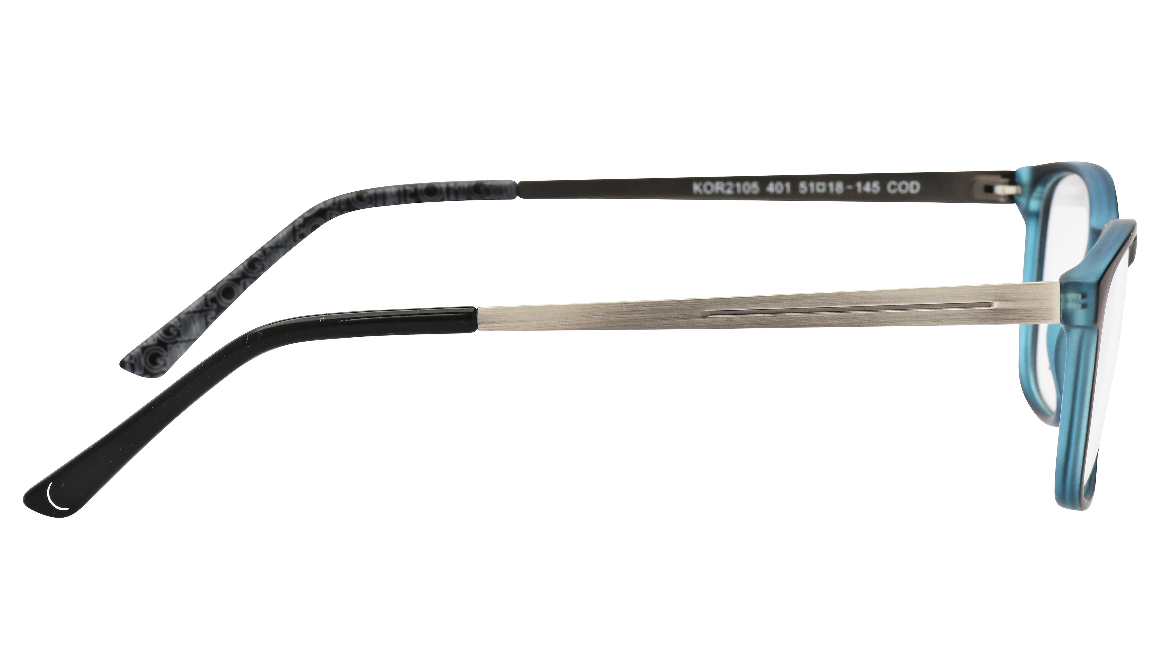 Lunettes de vue Signature Krys Homme Noir Rectangle Kor2105 Droite