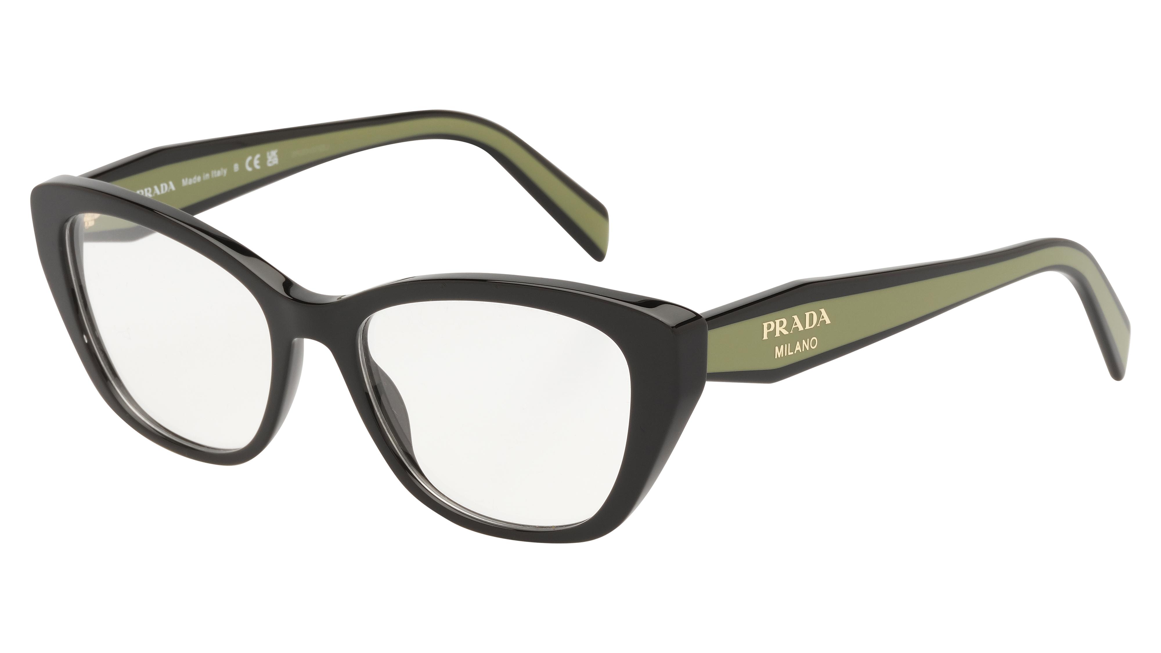Lunettes de vue Prada Femme Noir Papillon pr19wv Trois-Quart