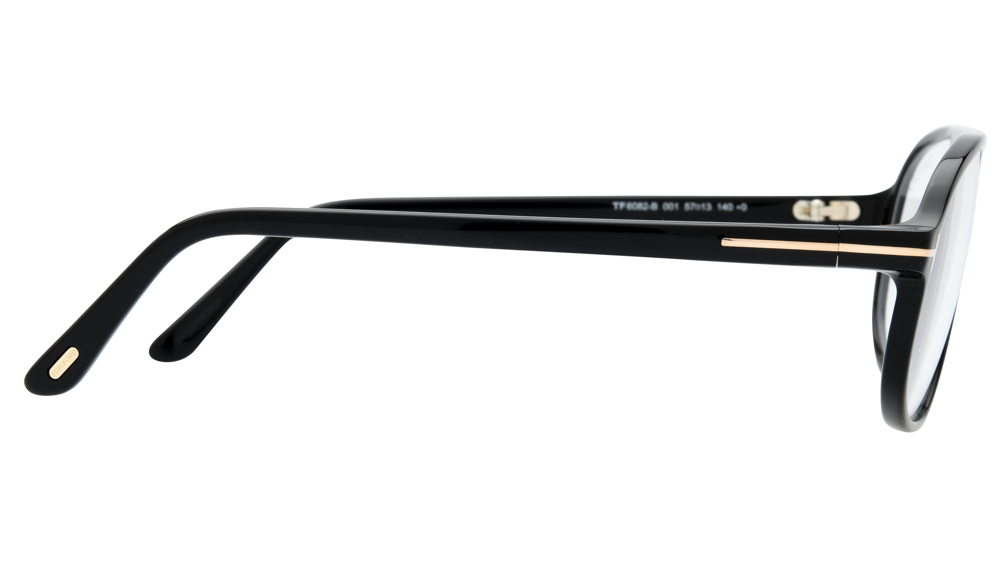 Lunettes de vue Tom Ford Homme Noir Aviateur FT6082-B Droite