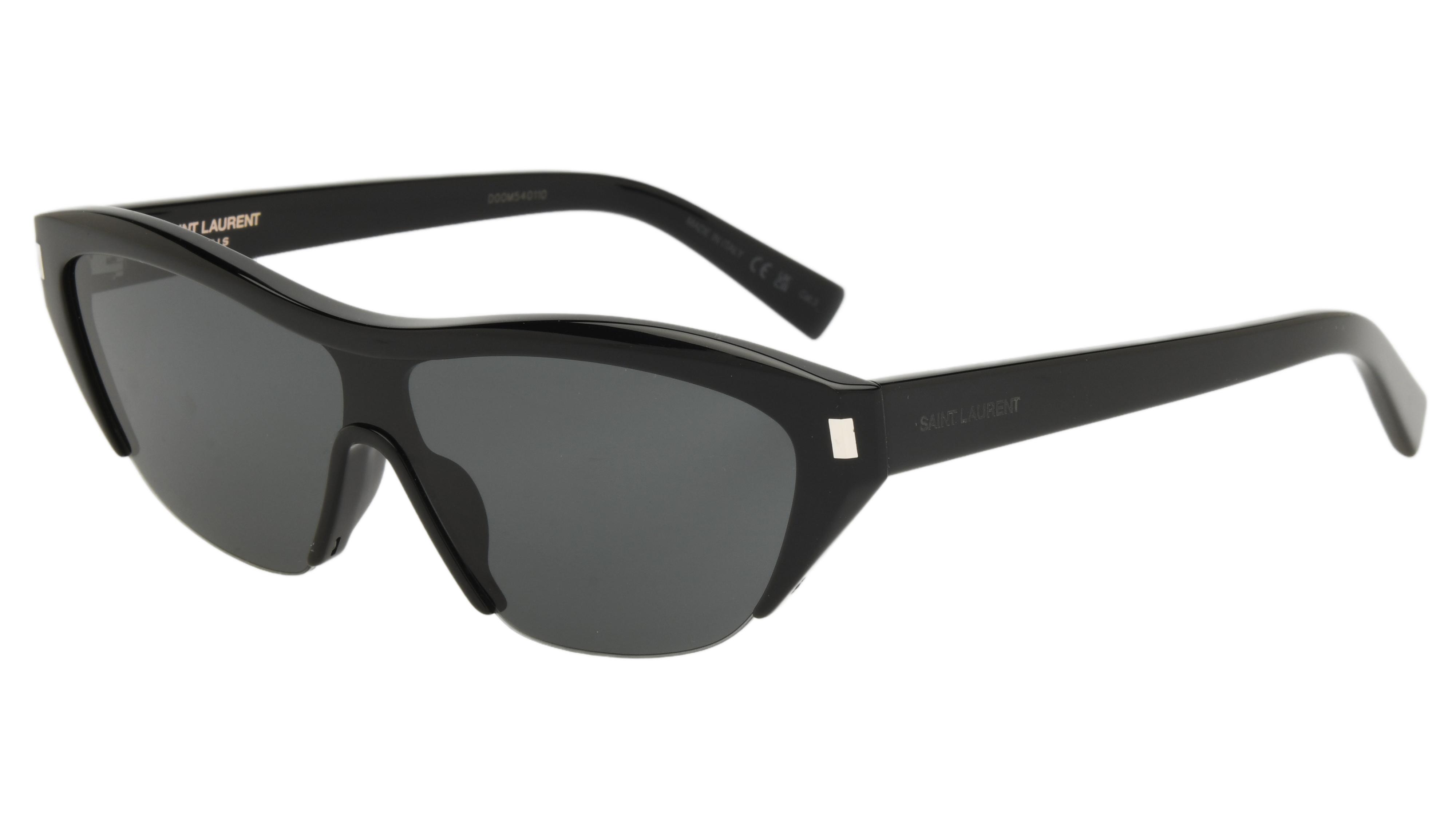 Lunettes de soleil Saint Laurent Femme Noir Rectangle Sl704 Trois-Quart