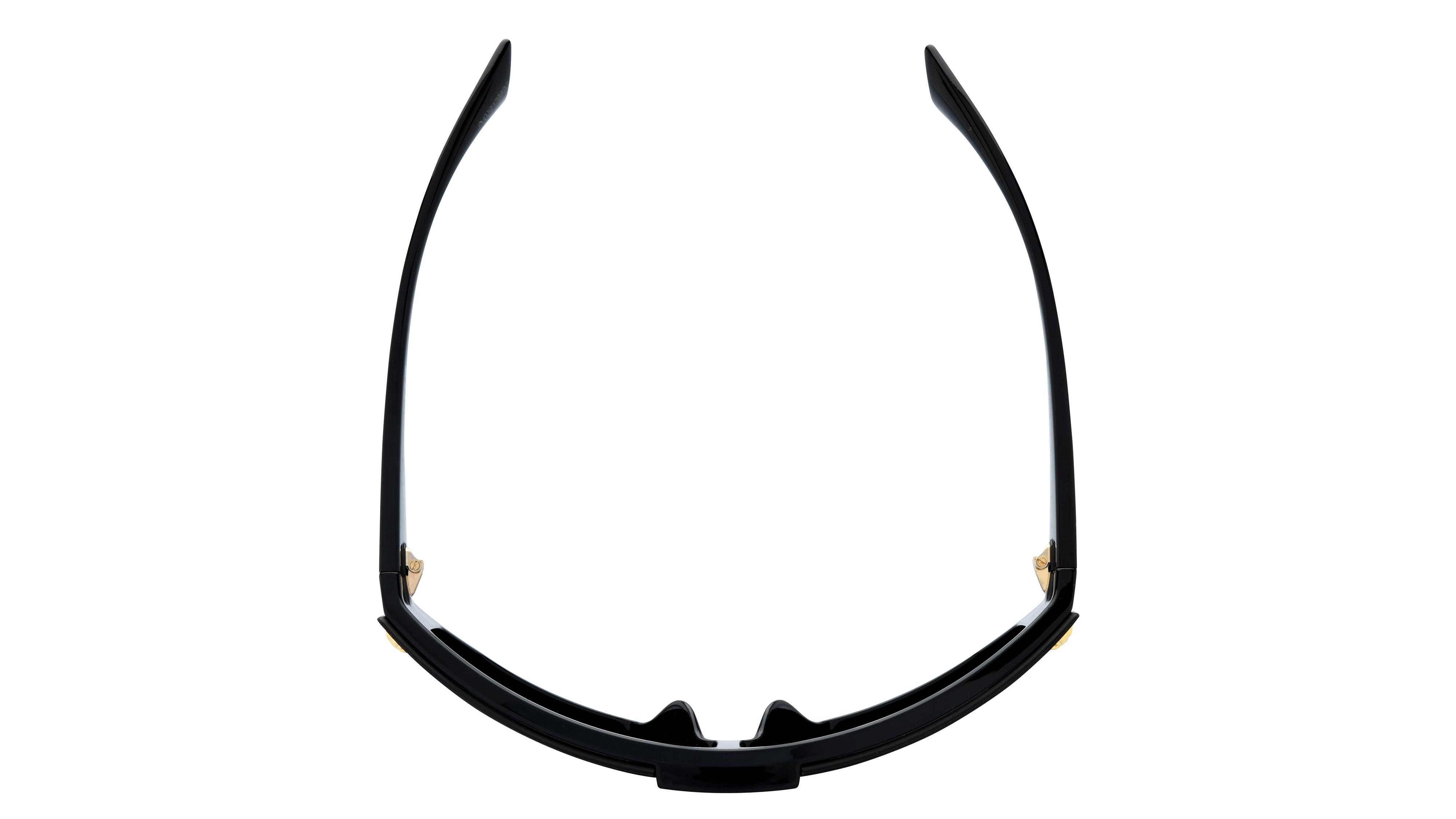 Lunettes de soleil Versace Mixte Noir Rectangle Ve4461 Dessus