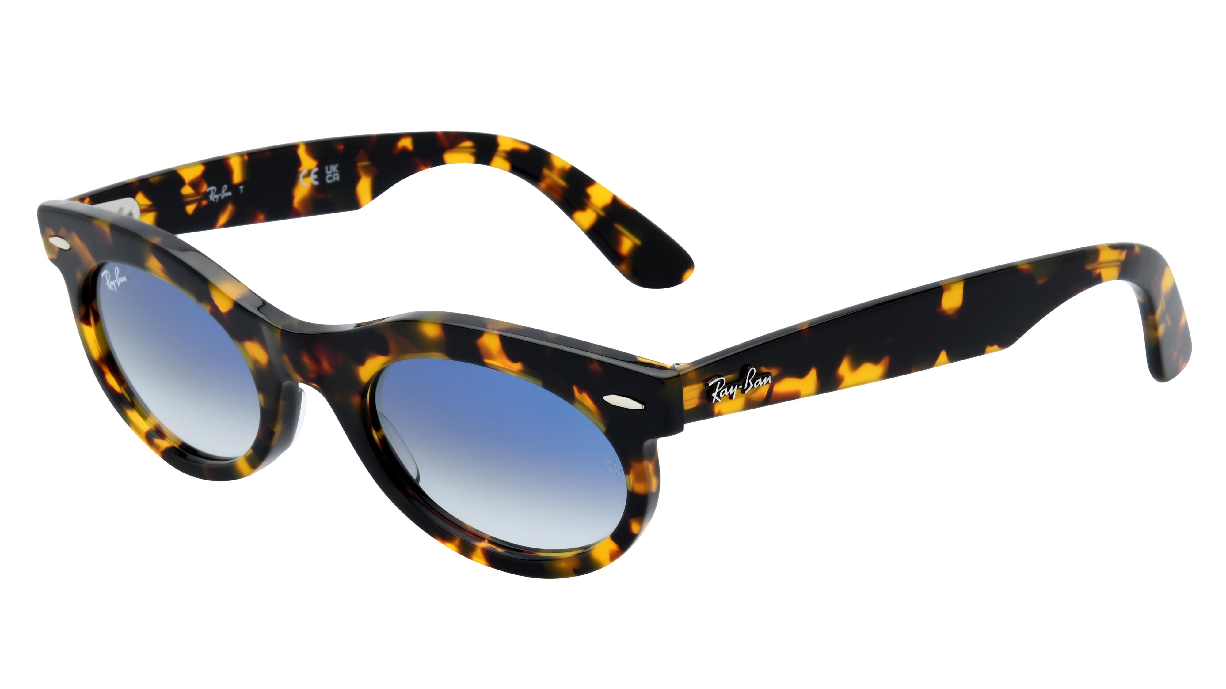 Lunettes de soleil Ray-Ban Mixte Écaille Ovale RB2242 Trois-Quart