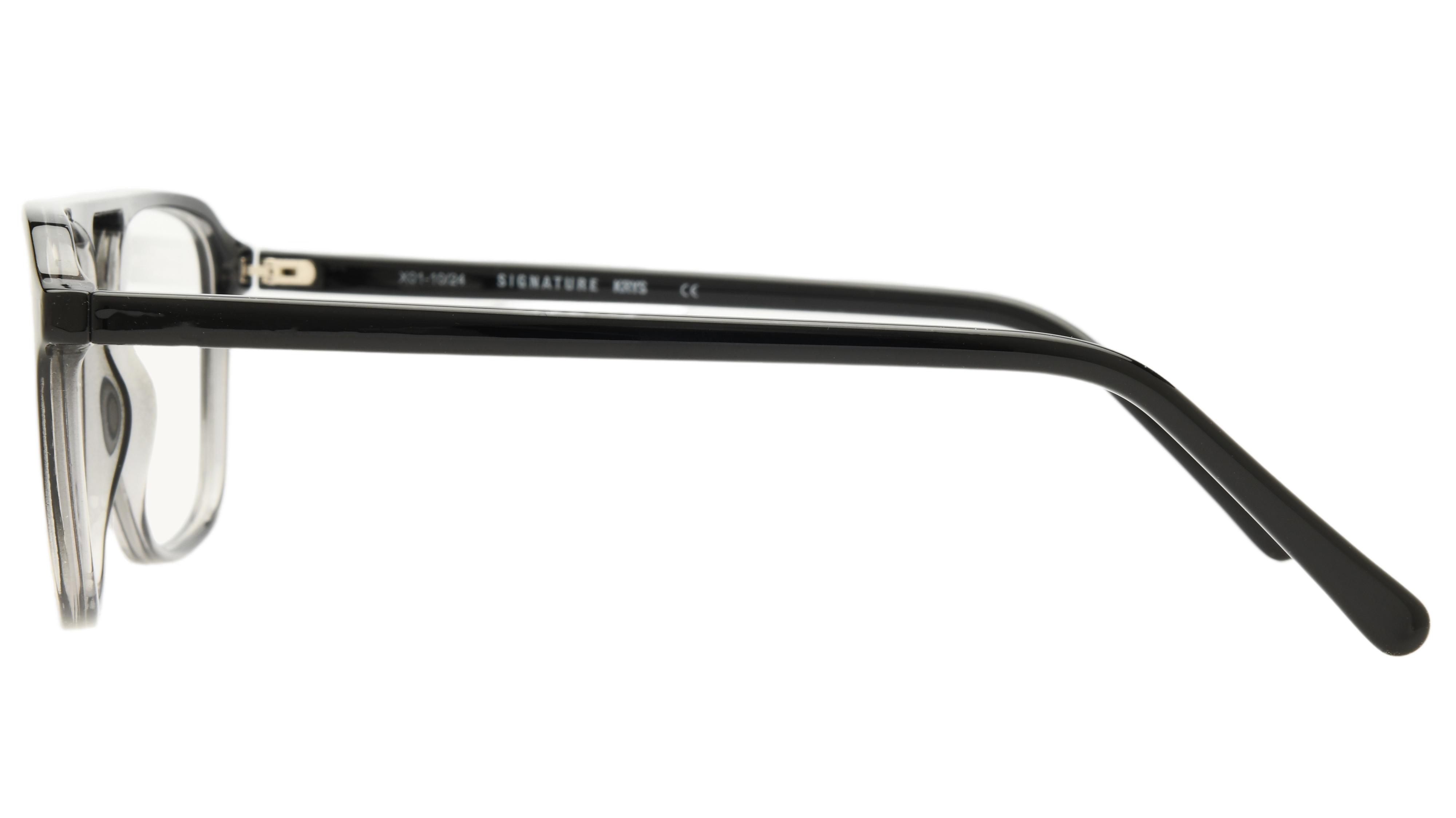 Lunettes de vue Krys Origine Homme Gris Aviateur Ess2502 Gauche